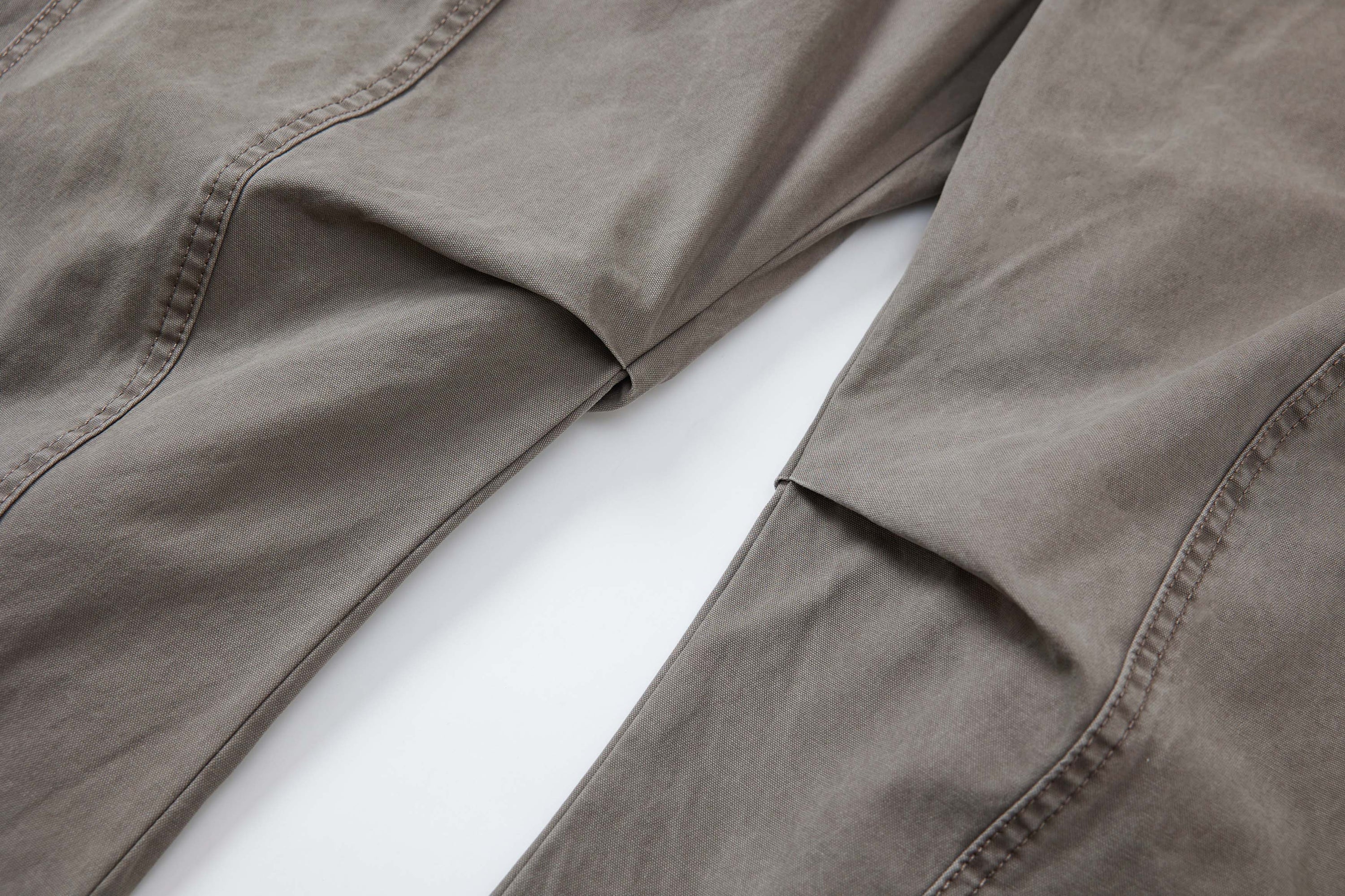 Curved Seam Washed Wide-Leg Pants | Oversized Street Style