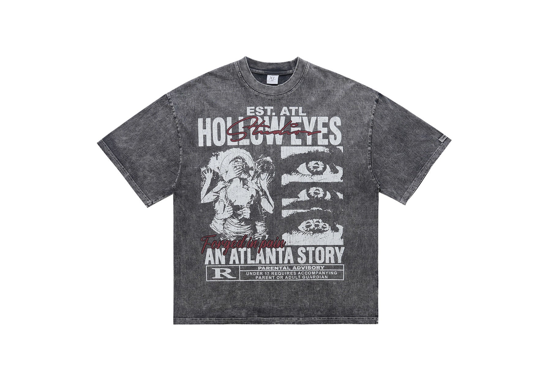 Omirad Hollow Eyes Atlanta Story Vintage Washed Graphic Tee