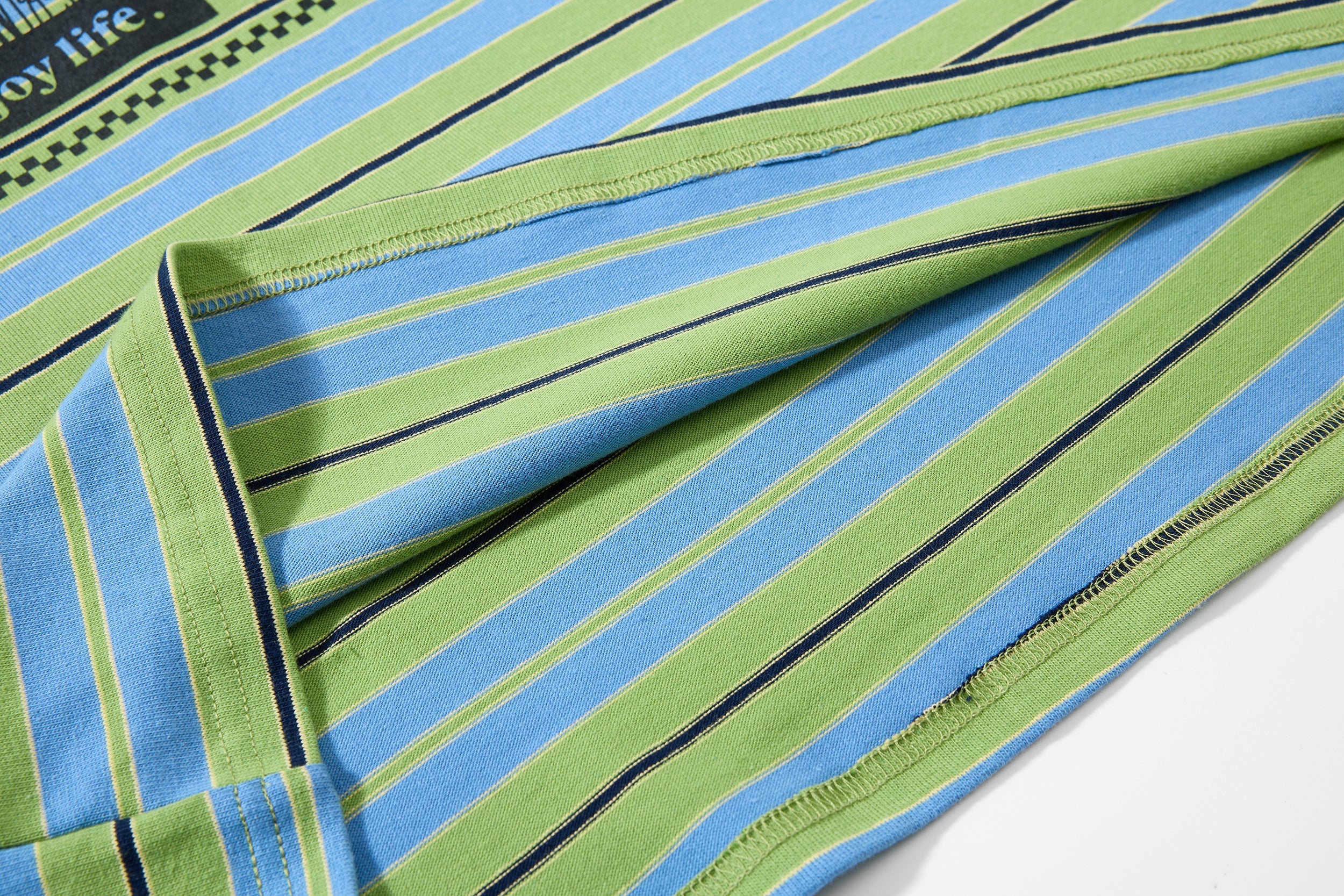 Striped Graphic Layered Polo Shirt | Retro Streetwear