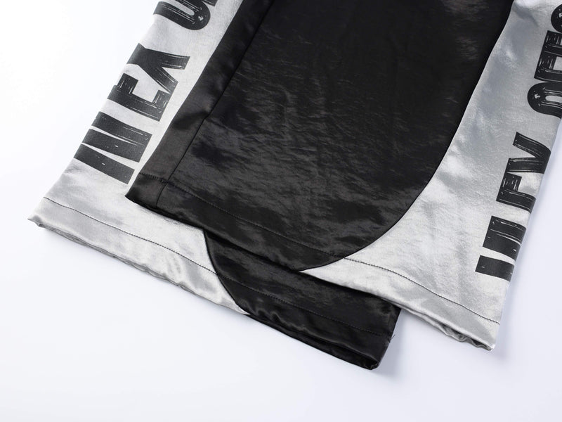 Contrast Panel Ultra Wide-Leg Sweatpants | Y2K Streetwear