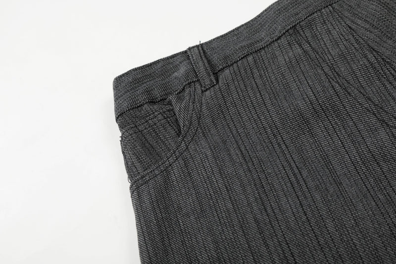 Omirad Textured Wide-Leg Utility Pants | Streetwear