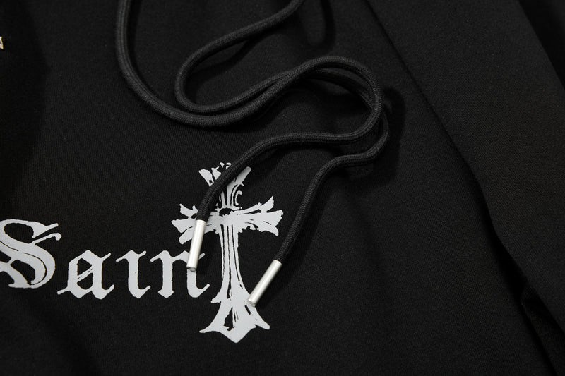 Omirad Gothic Cross Track Pants | Wide-Leg Streetwear