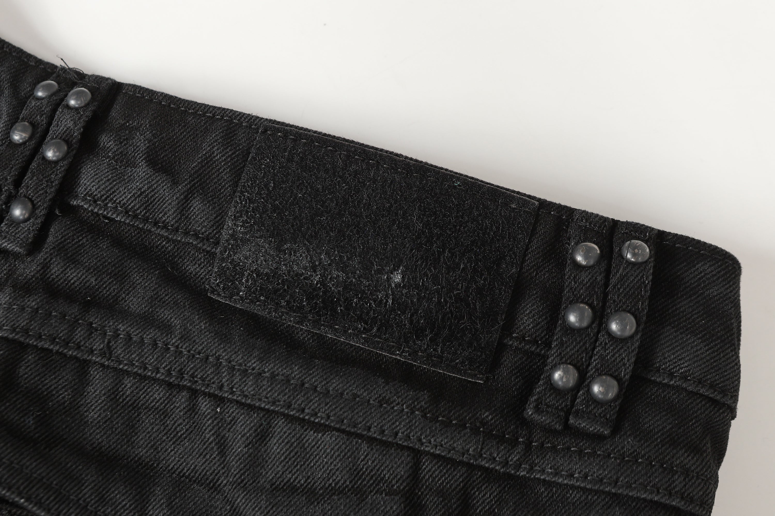 Omirad Studded Panel Wide-Leg Jeans | Dark Streetwear Denim