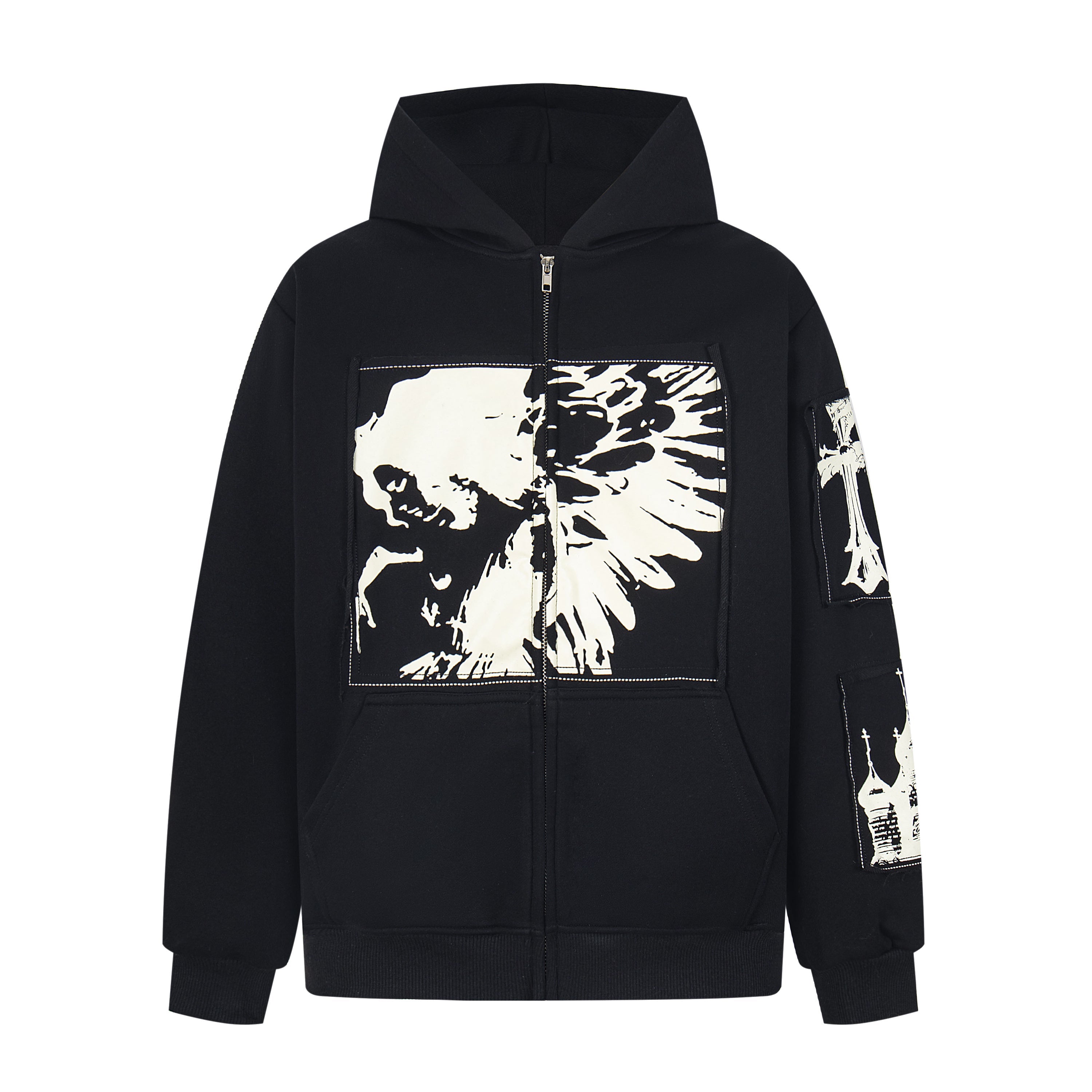 Gothic Graphic Zip Hoodie | Dark Streetwear | SEAKOFF – Seakoff
