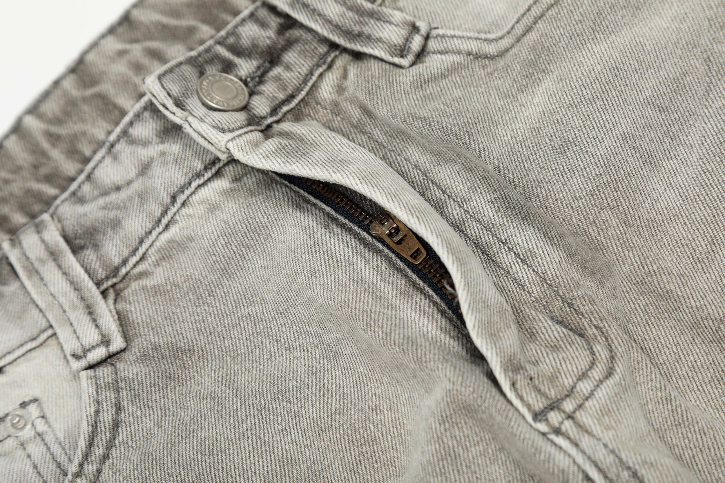 Omirad Distressed Paint-Splash Wide-Leg Jeans | Streetwear