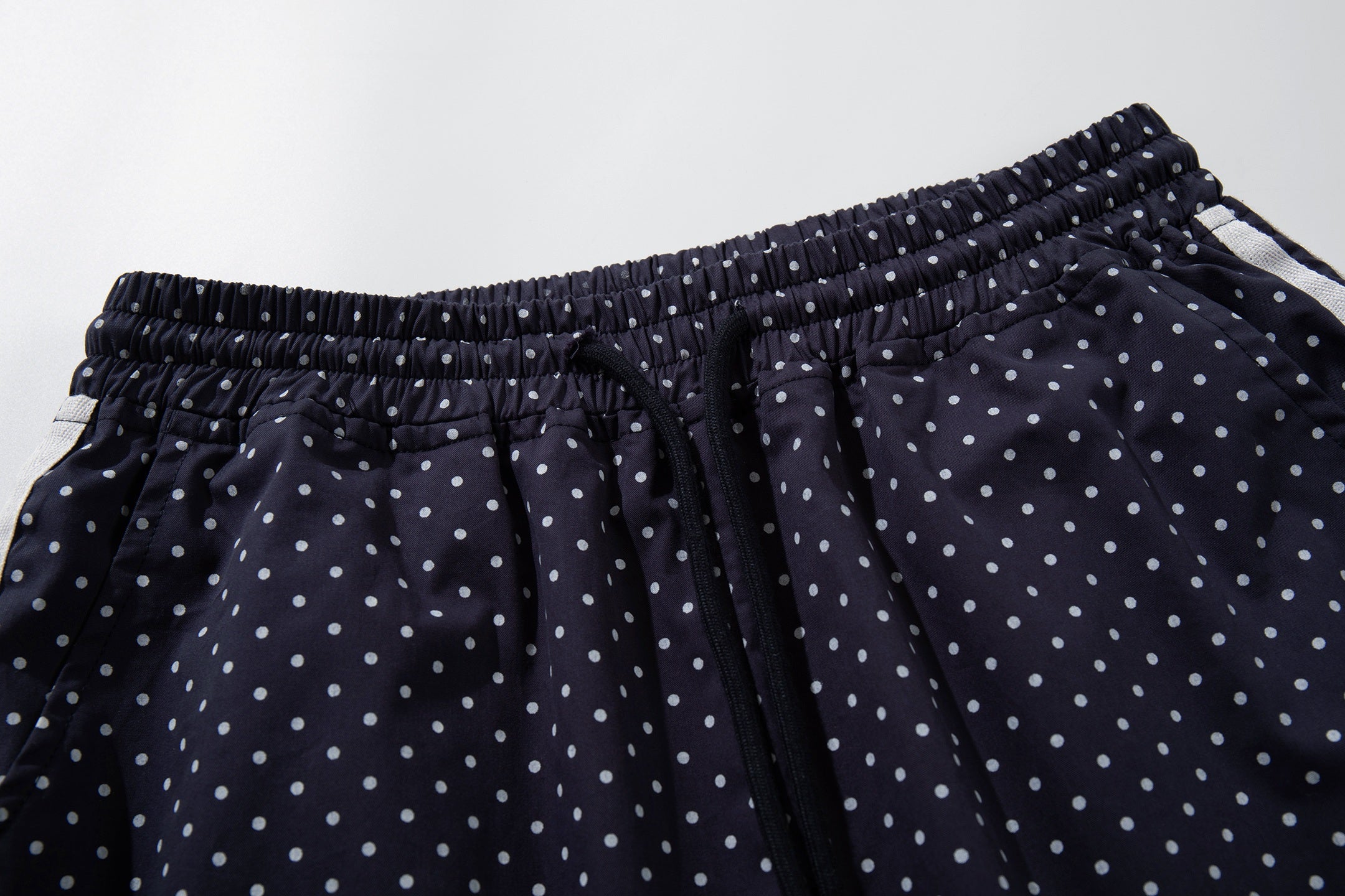 Polka Dot Wide-Leg Track Pants | Sporty Streetwear