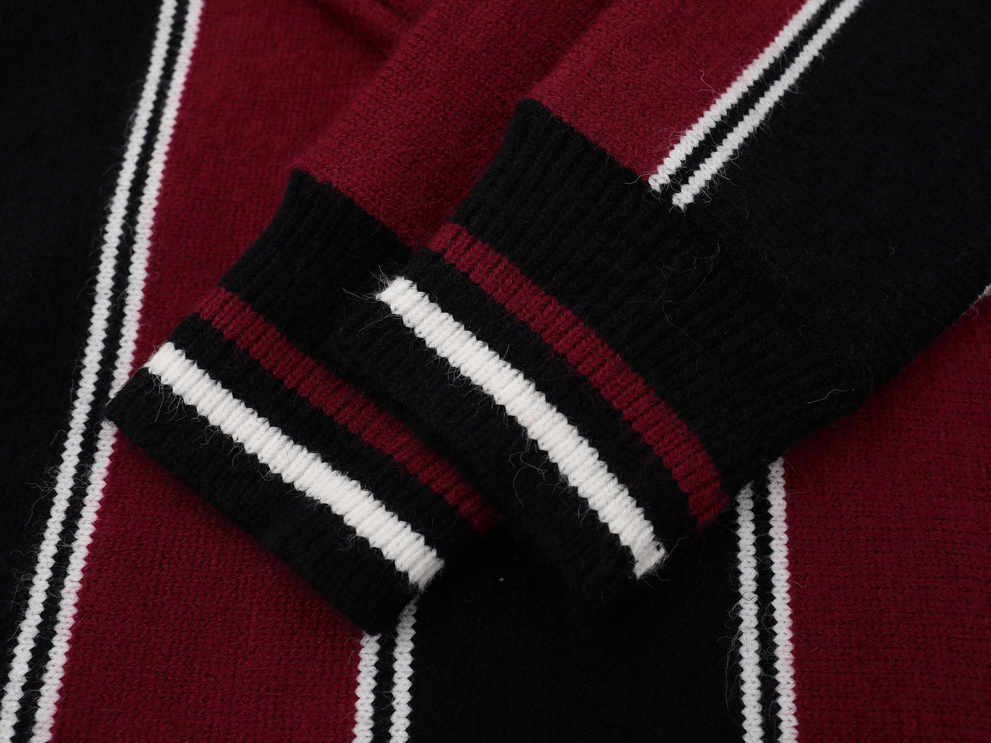 Collegiate Stripe Knit Sweater | Varsity Retro Pullover