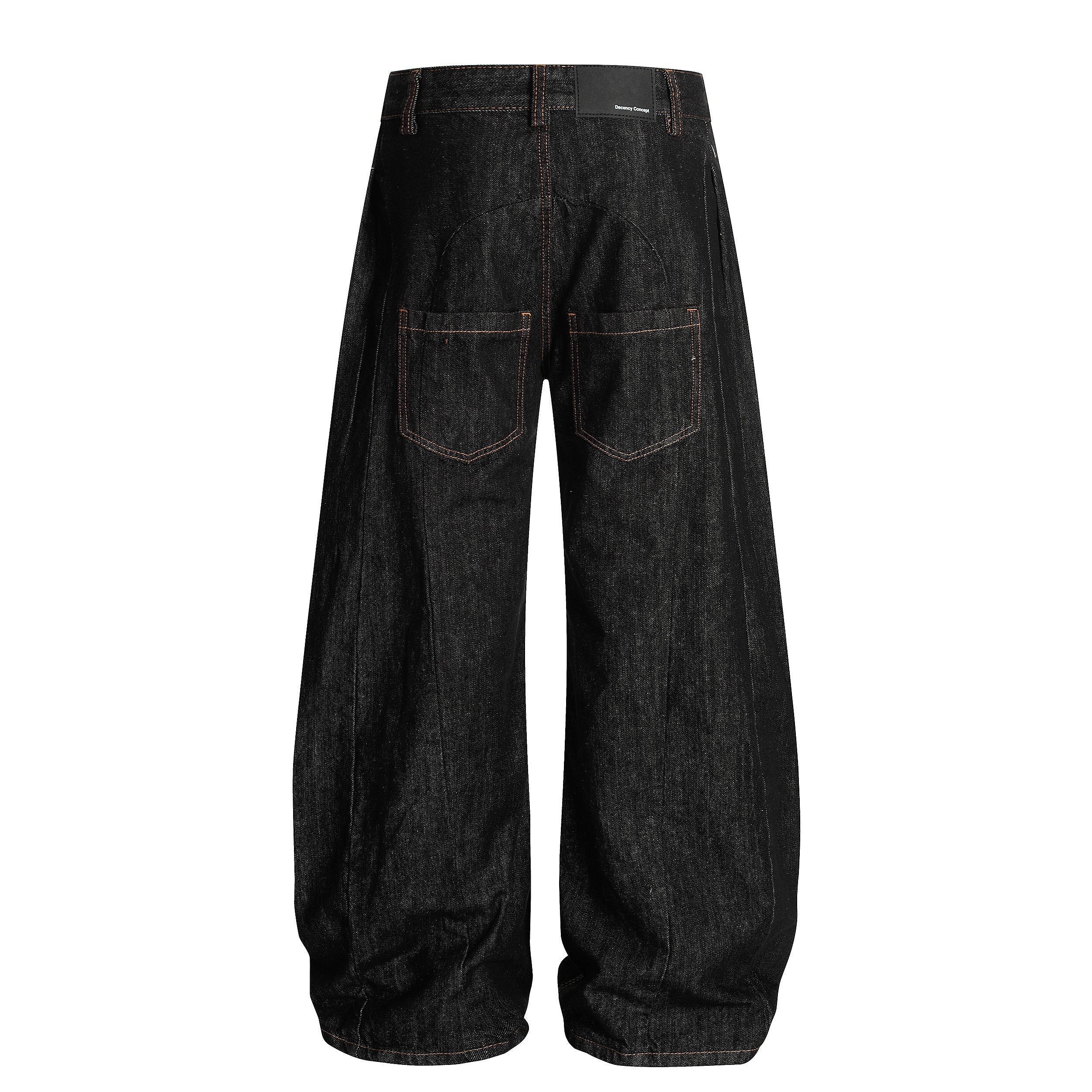 Omirad Wide-Leg Balloon Denim Jeans | Raw Black