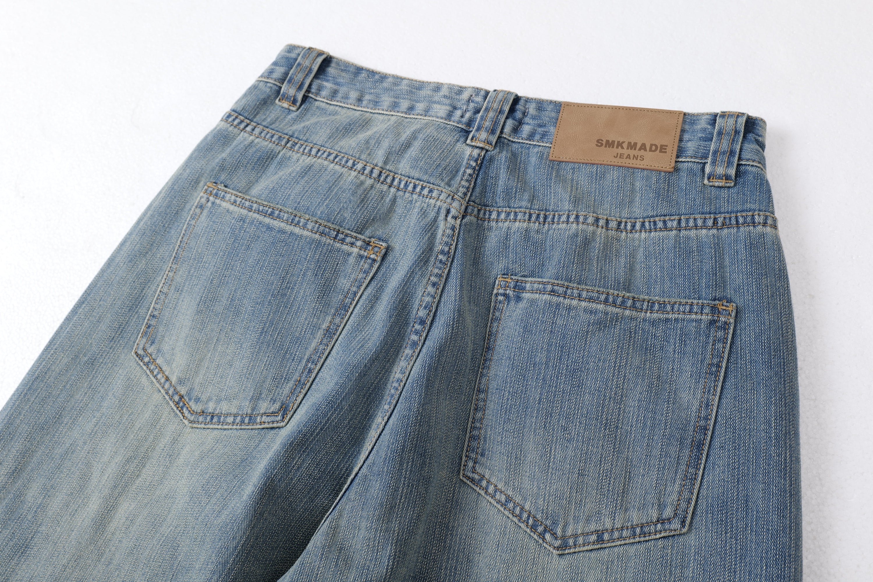 Omirad Vintage Washed Balloon Wide-Leg Jeans | Retro Denim