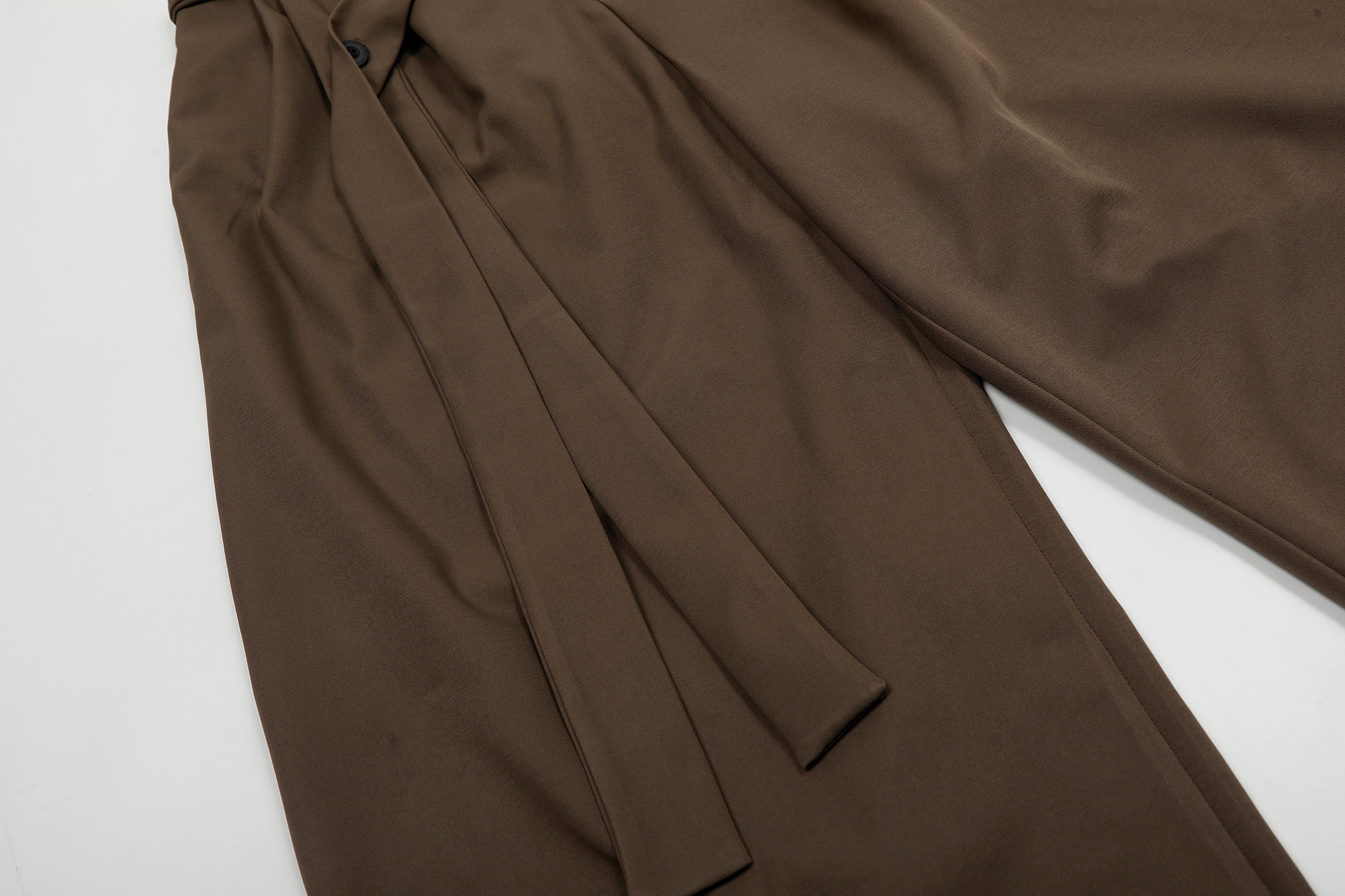 Omirad Asymmetric Wrap-Belt Wide-Leg Pants | SEAKOFF