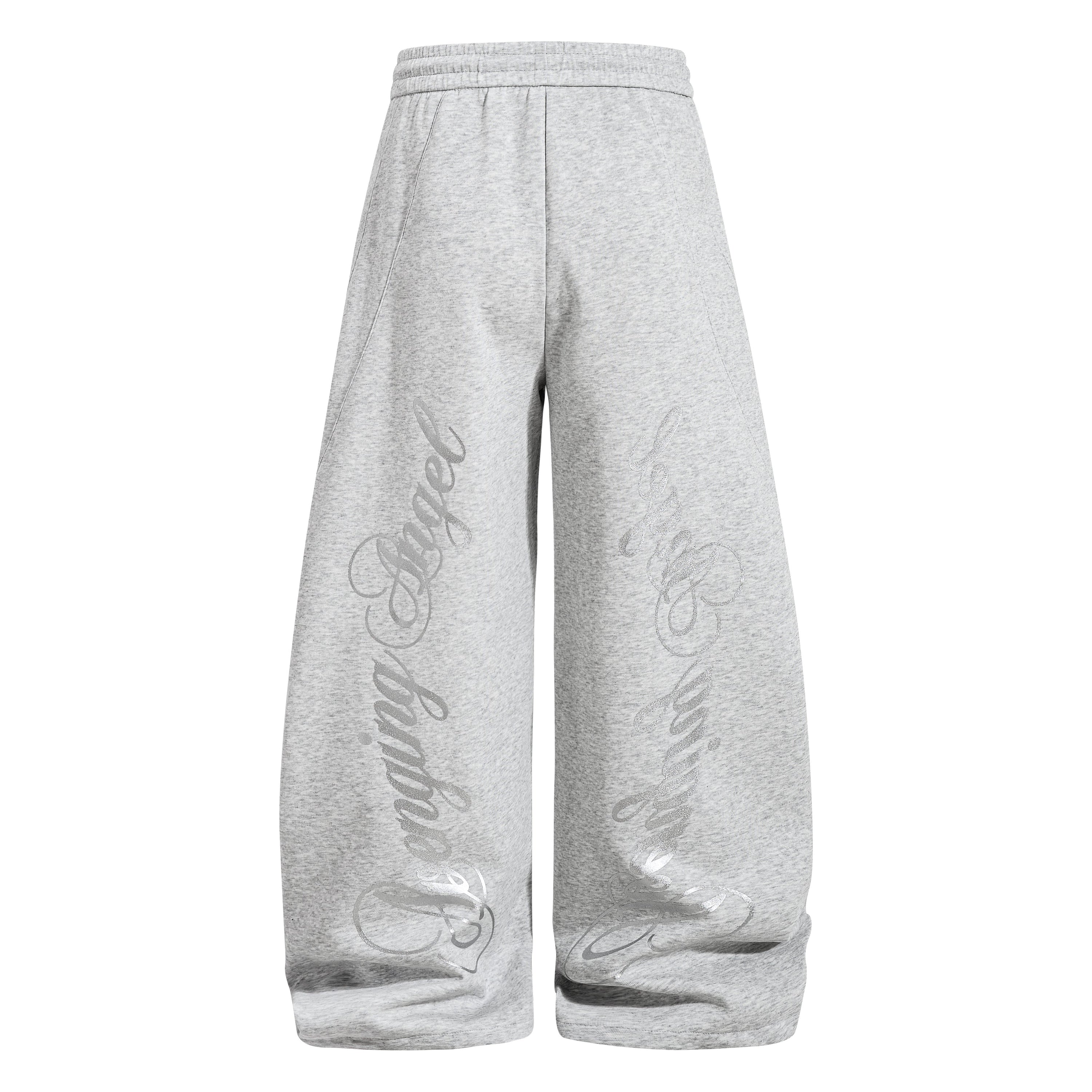 Omirad Script Wide-Leg Sweatpants | Streetwear Baggy Pants