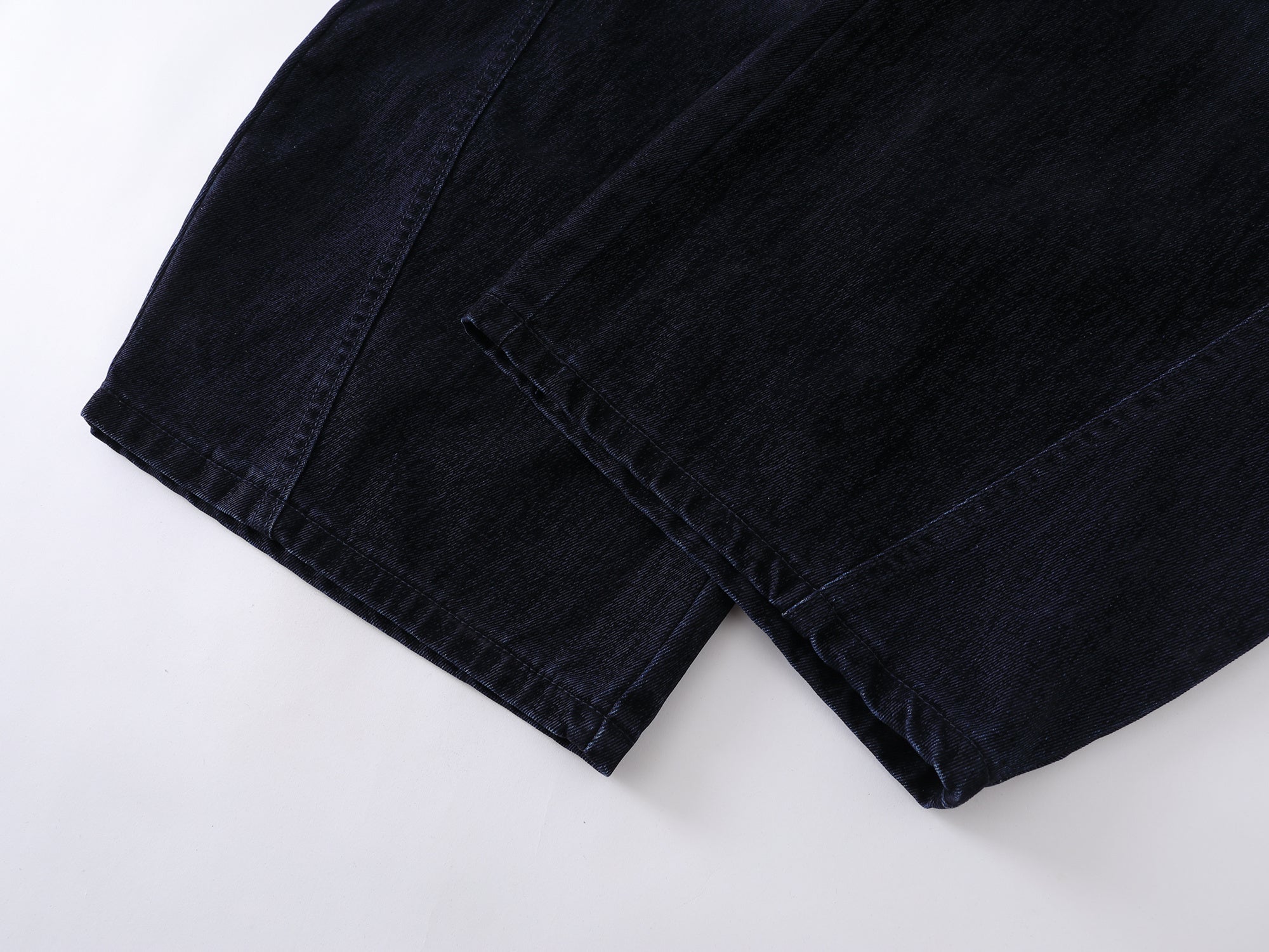 Omirad Faded Indigo Wide-Leg Denim Pants | SEAKOFF