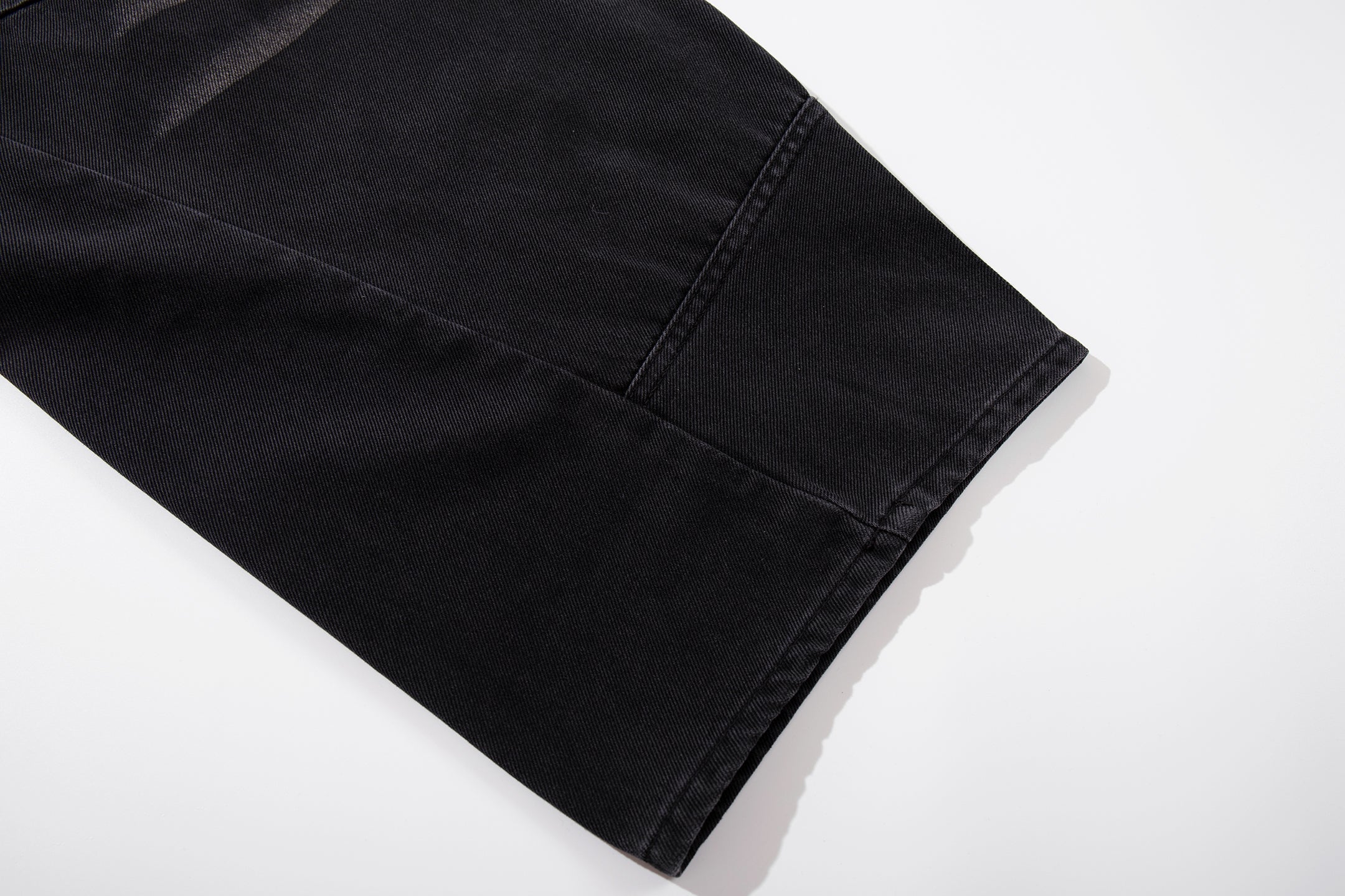 Omirad Strap-Detail Washed Wide-Leg Jeans | Dark Denim