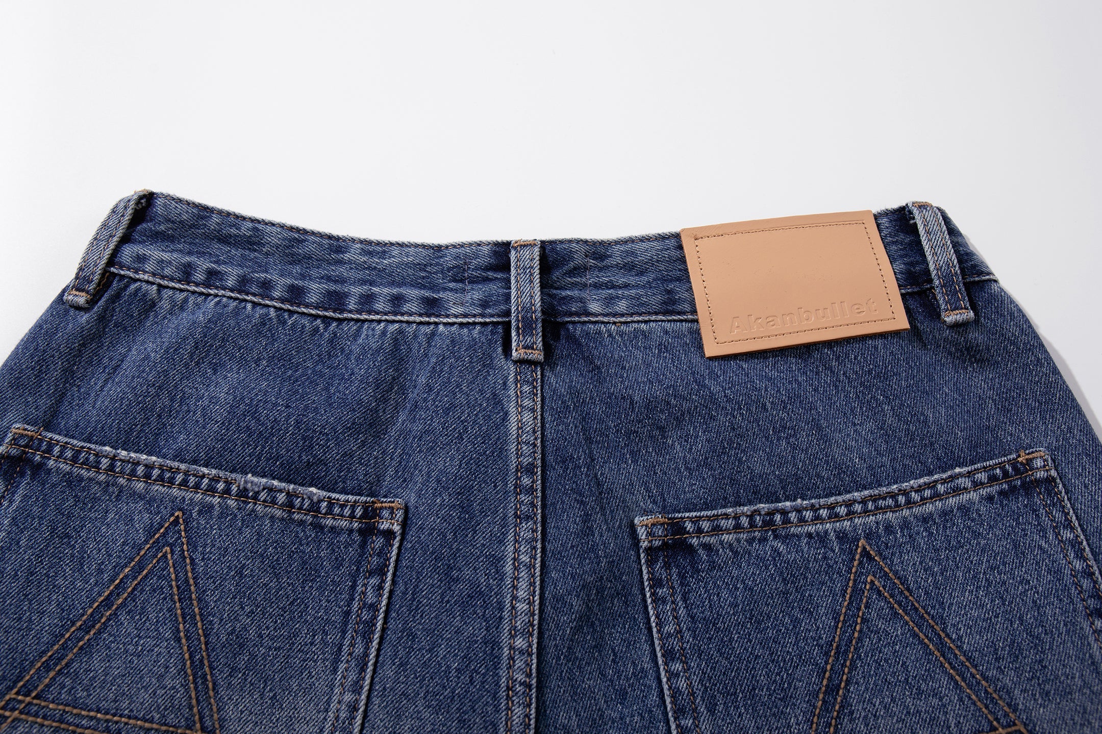 Omirad Rhinestone Utility Wide-Leg Carpenter Jeans
