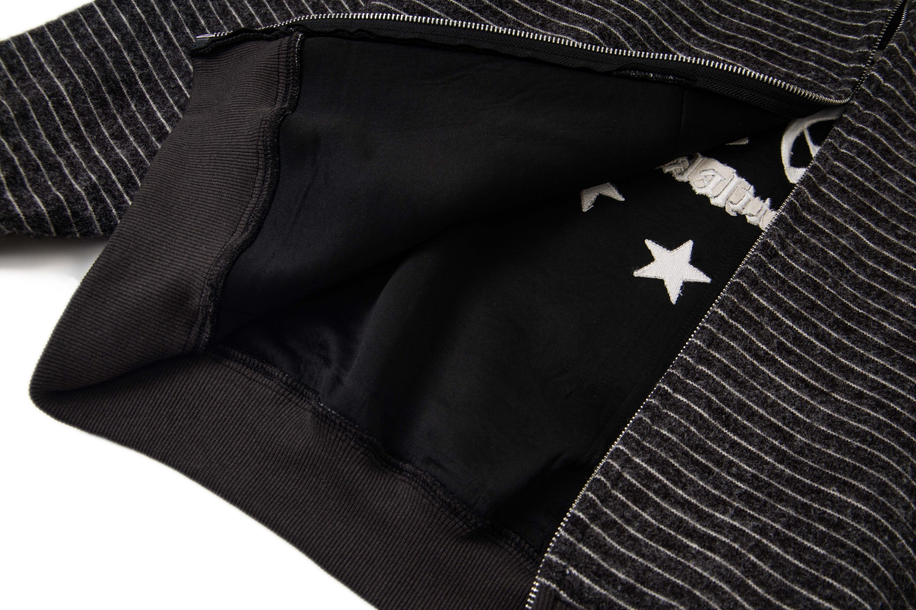 Battlekid Striped Knit Zip Hoodie | Vintage Athletic Style