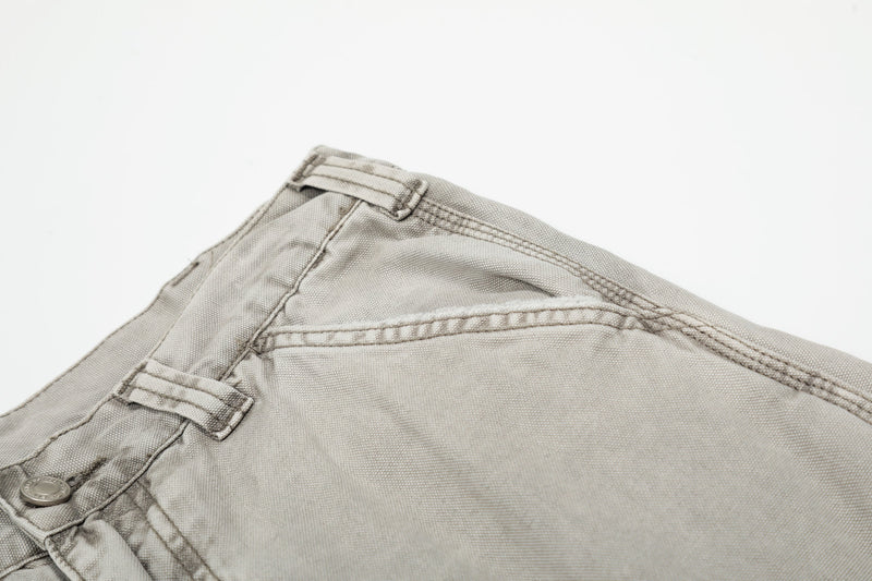 Omirad Vintage Washed Cargo Wide-Leg Pants | 100% Cotton