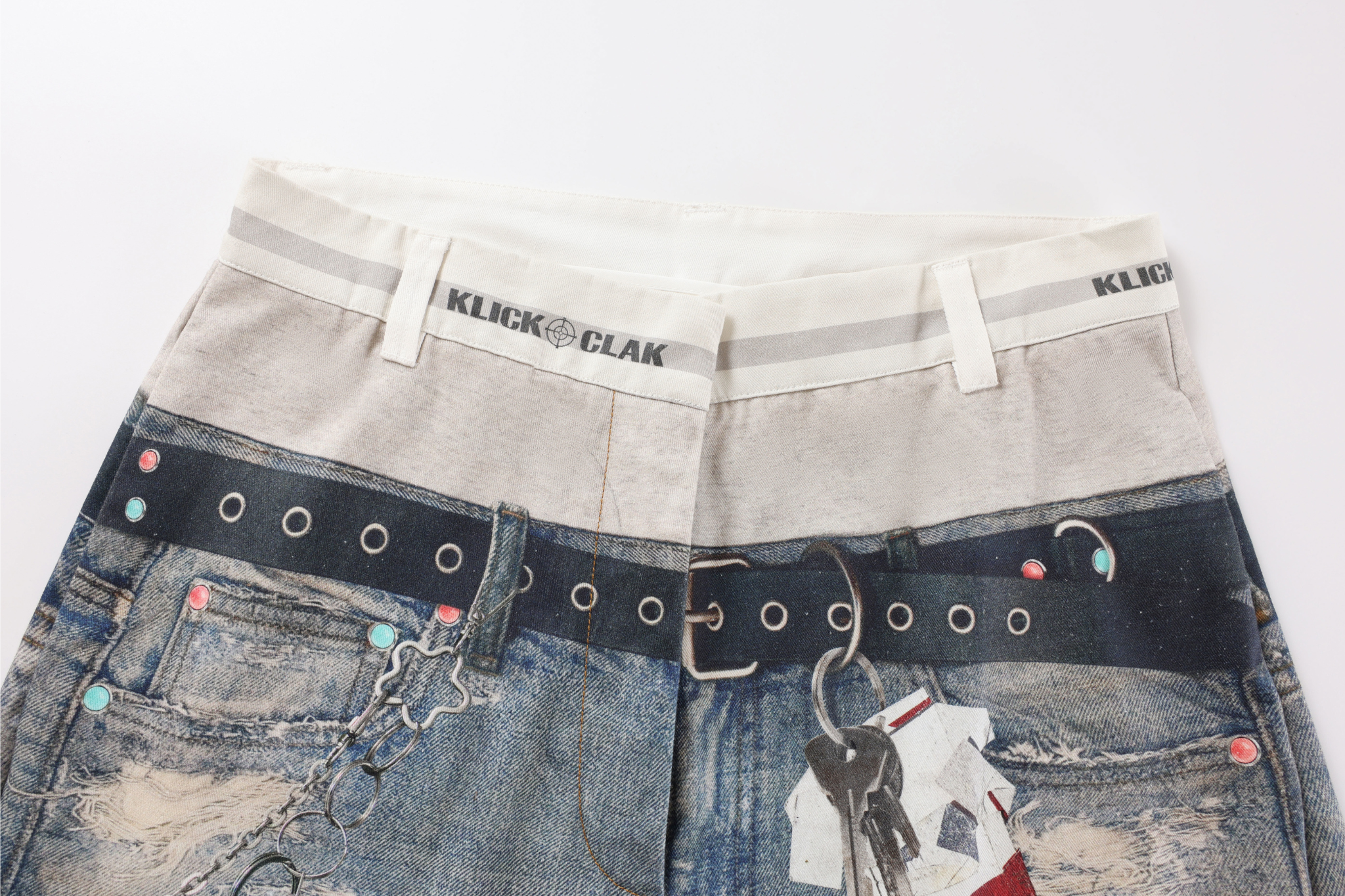 Omirad Vintage Patchwork Barrel Jeans | Y2K Distressed Denim