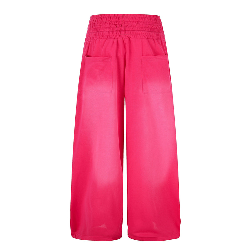 Star Graphic Wide-Leg Sweatpants | Y2K Gradient Streetwear