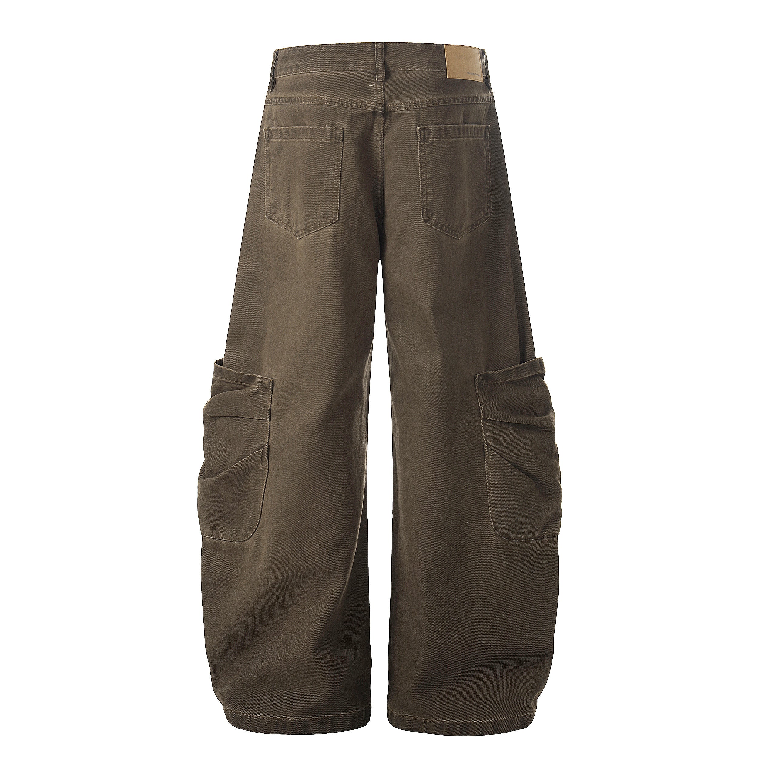 Omirad Washed Utility Cargo Pants | Wide-Leg Cotton