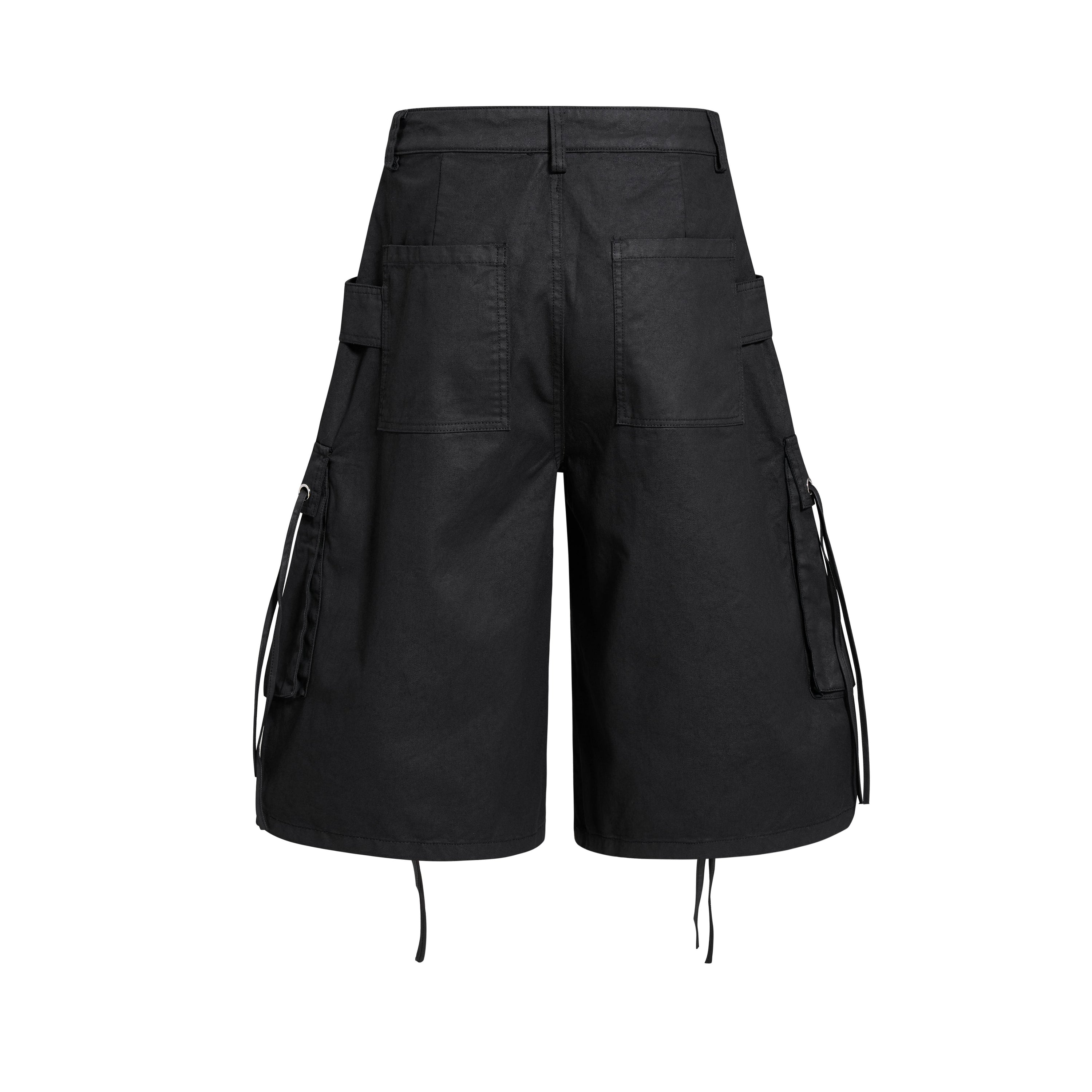Omirad Utility Strap Cargo Shorts | Oversized Wide-Leg