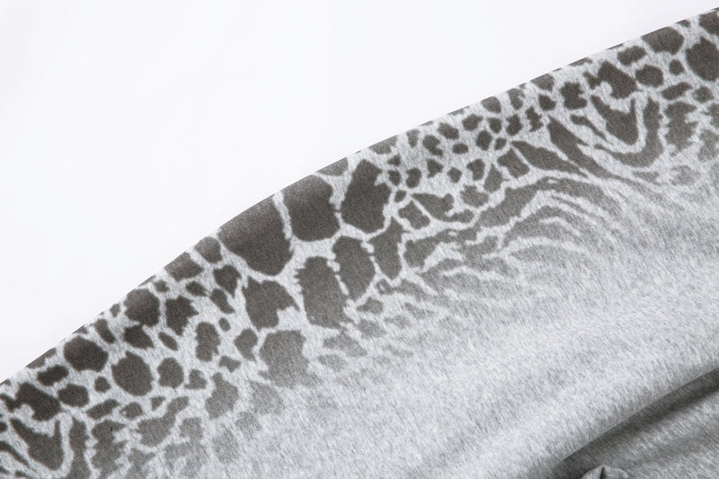 Omirad Leopard Gradient Sweatpants | Grey & Pink Graffiti