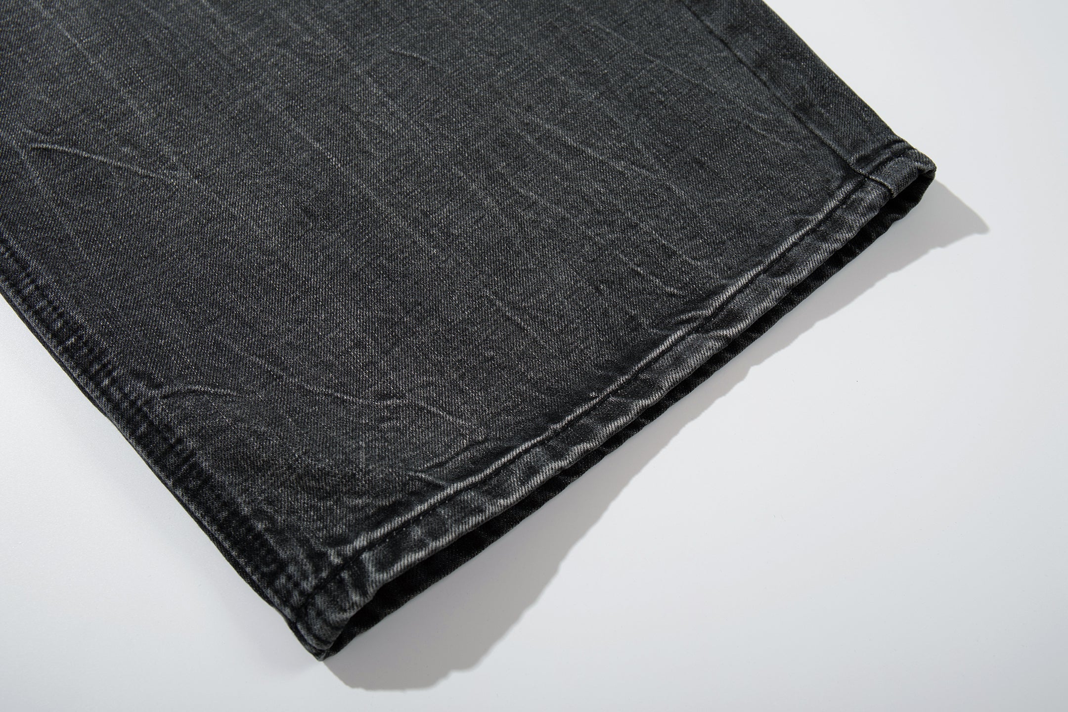 Omirad Cracked-Wash Wide-Leg Jeans | 100% Cotton Streetwear