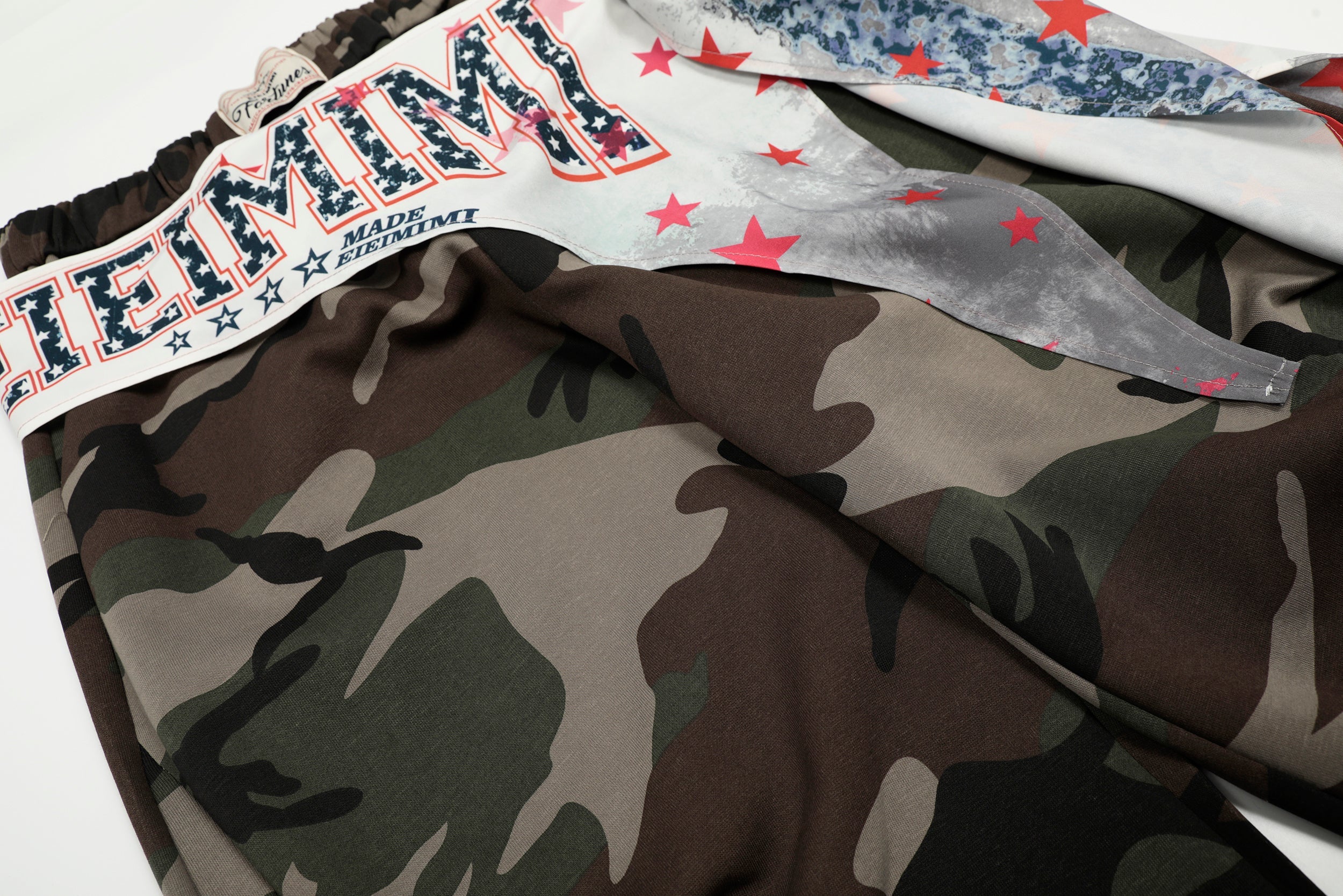 Camo Scarf-Wrap Wide Leg Pants | Streetwear Statement