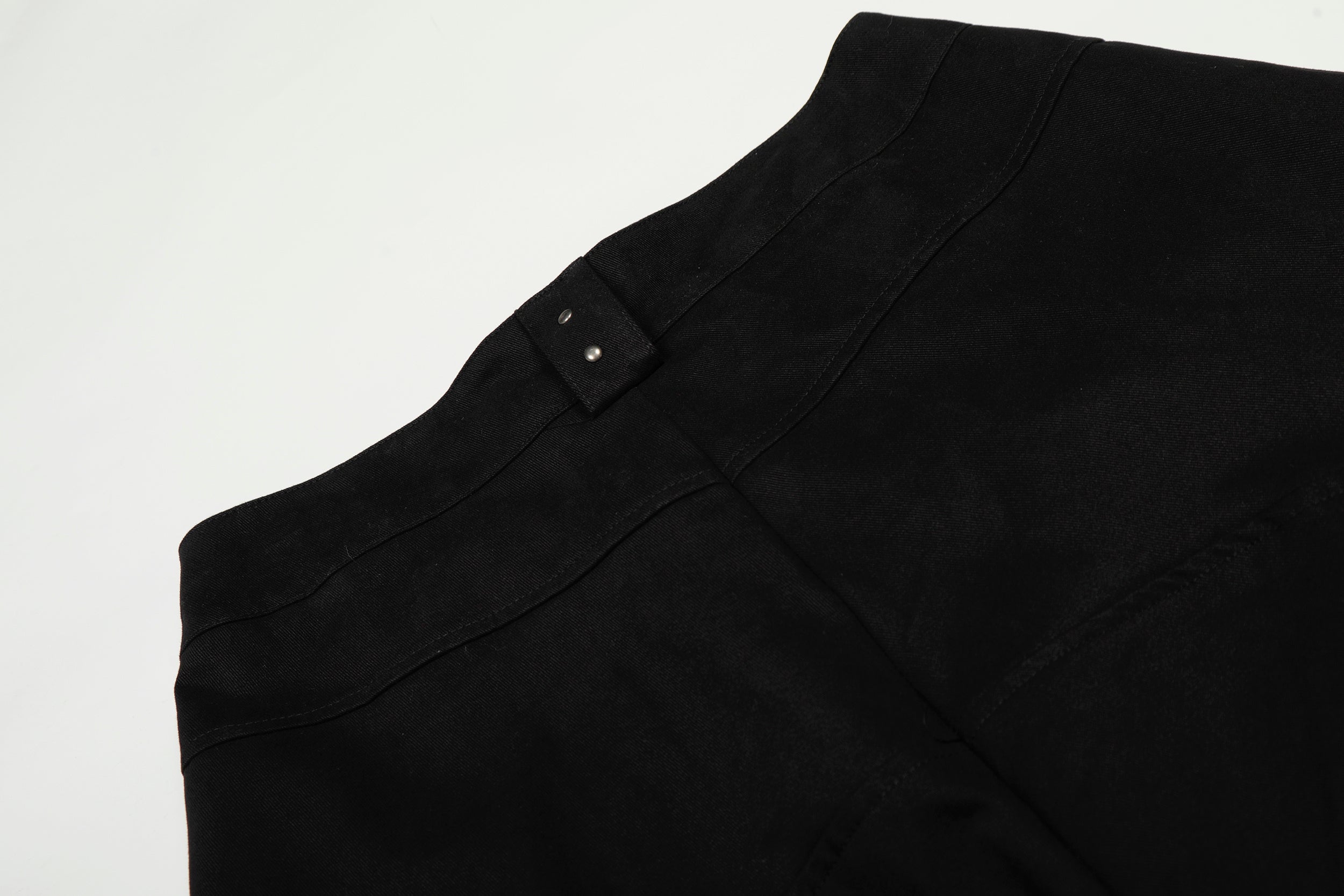 Omirad Studded Cargo Wide-Leg Pants | Street-Luxe Black