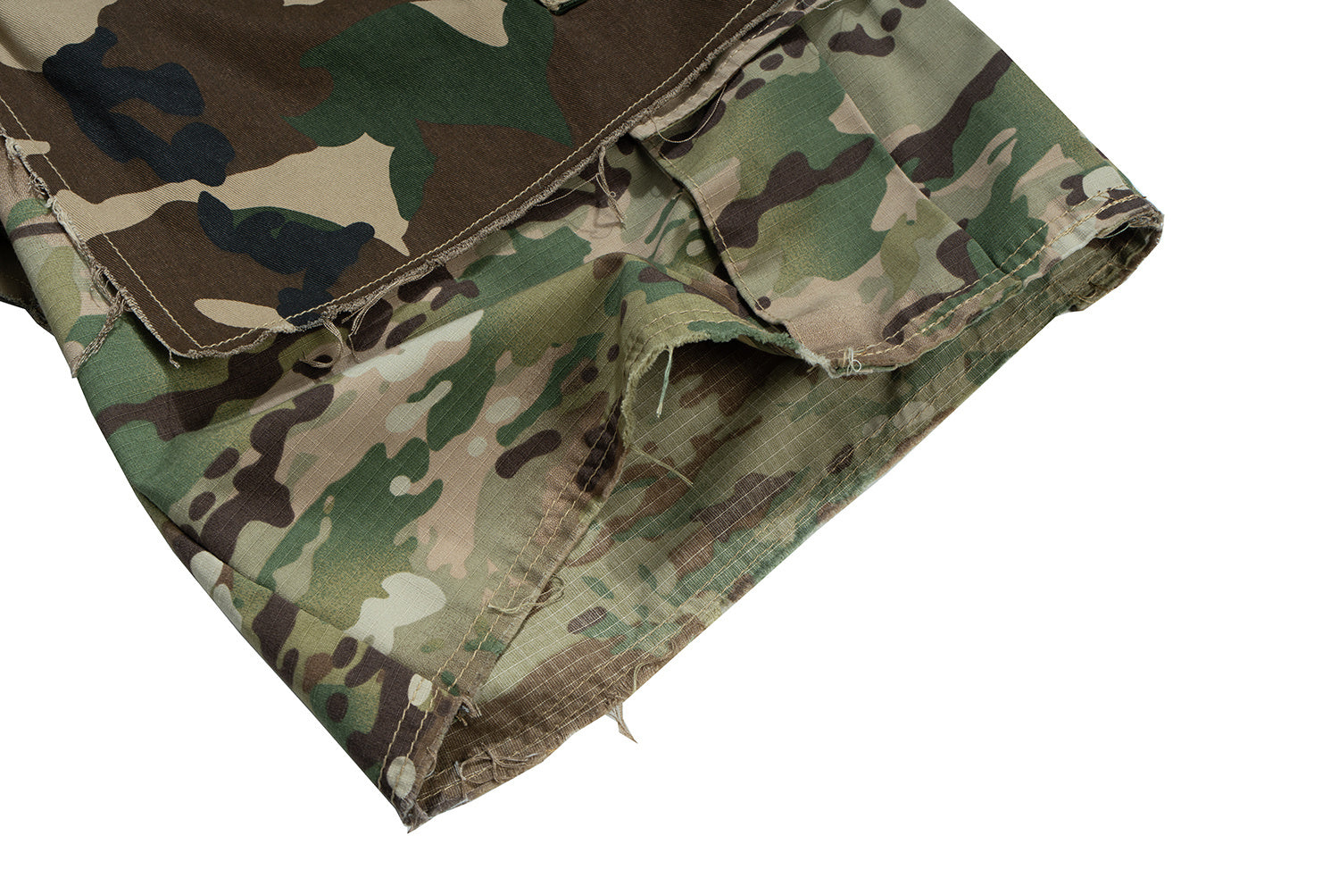 Omirad Tactical Patchwork Camo Cargo Shorts | Streetwear