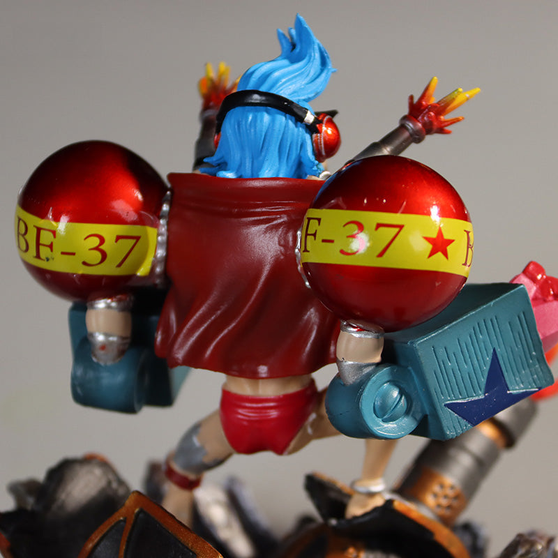 Franky Action Figurine – 12.5cm with BF-37 Bombs and Rocket Launchers, Limited Edition – One Piece Collectible