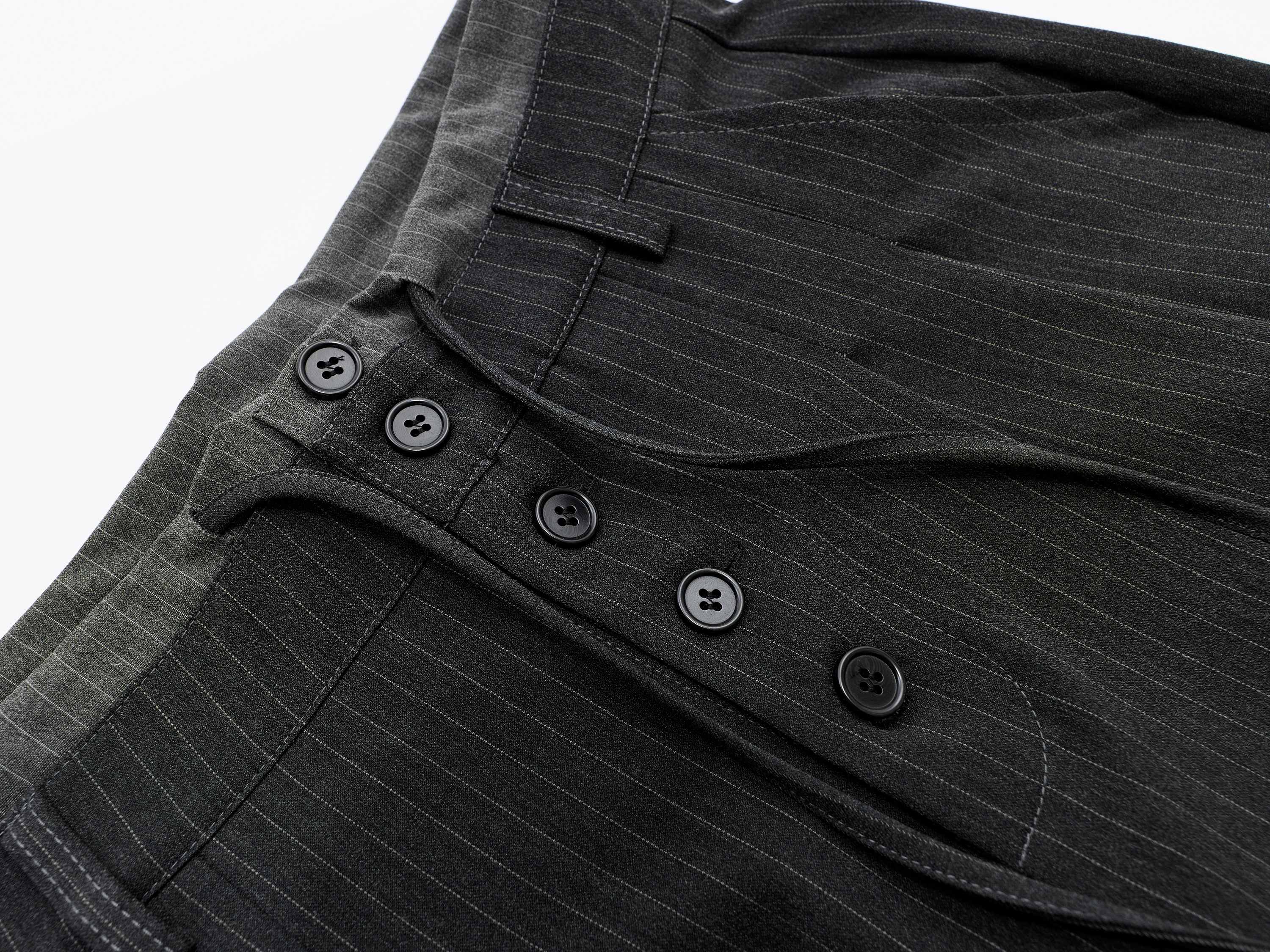 Omirad Pinstripe Wide-Leg Shorts | Oversized Tailored Streetwear