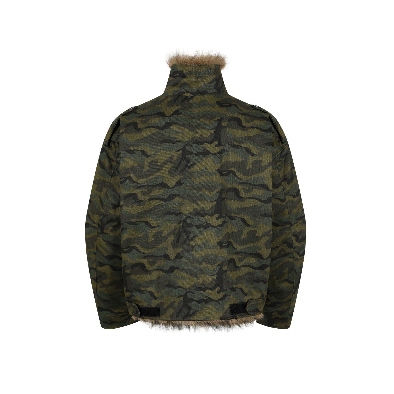 Omirad Camo Fur-Lined Jacket | Military Streetwear