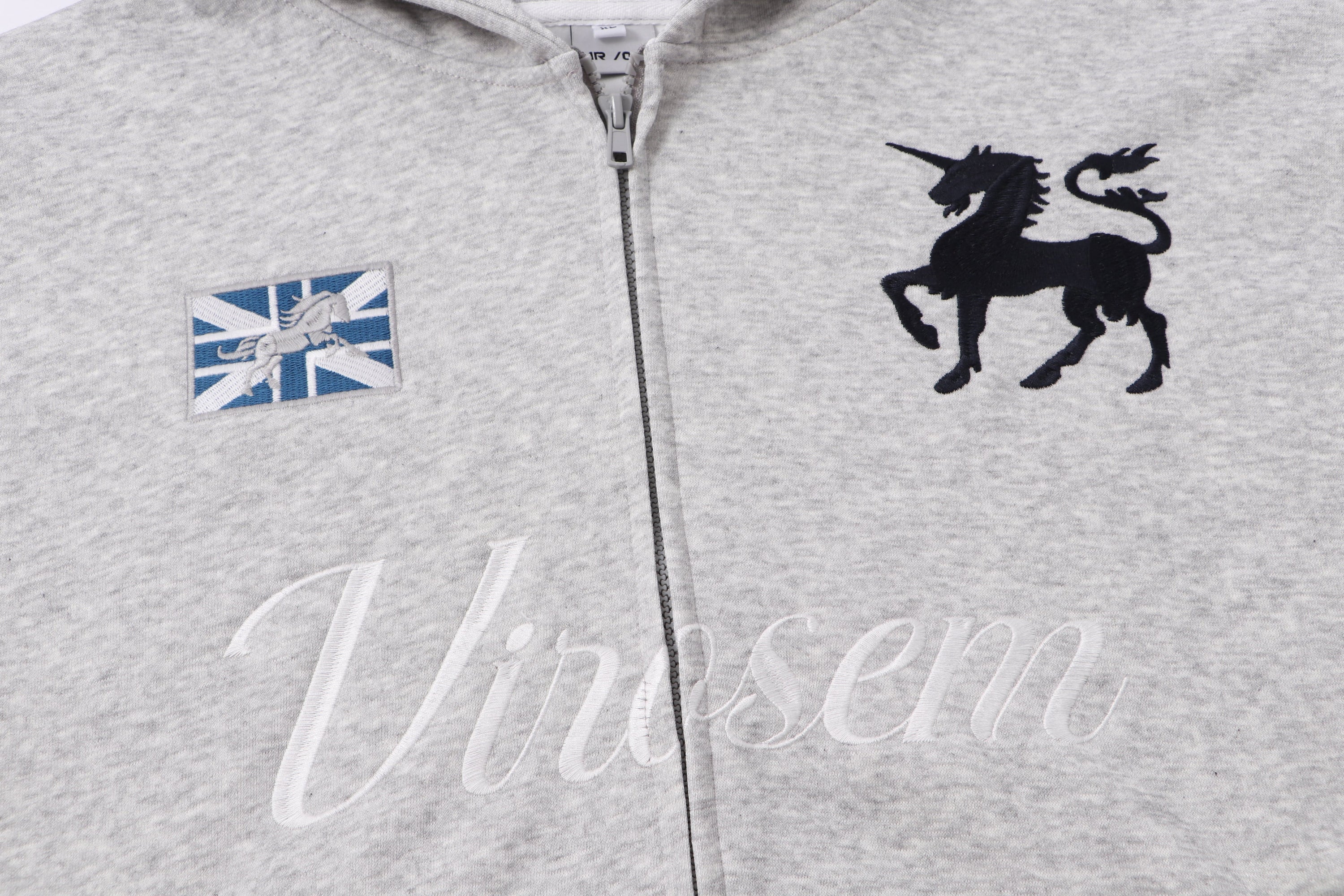 Virosem Unicorn Varsity Zip Hoodie – Collegiate Streetwear