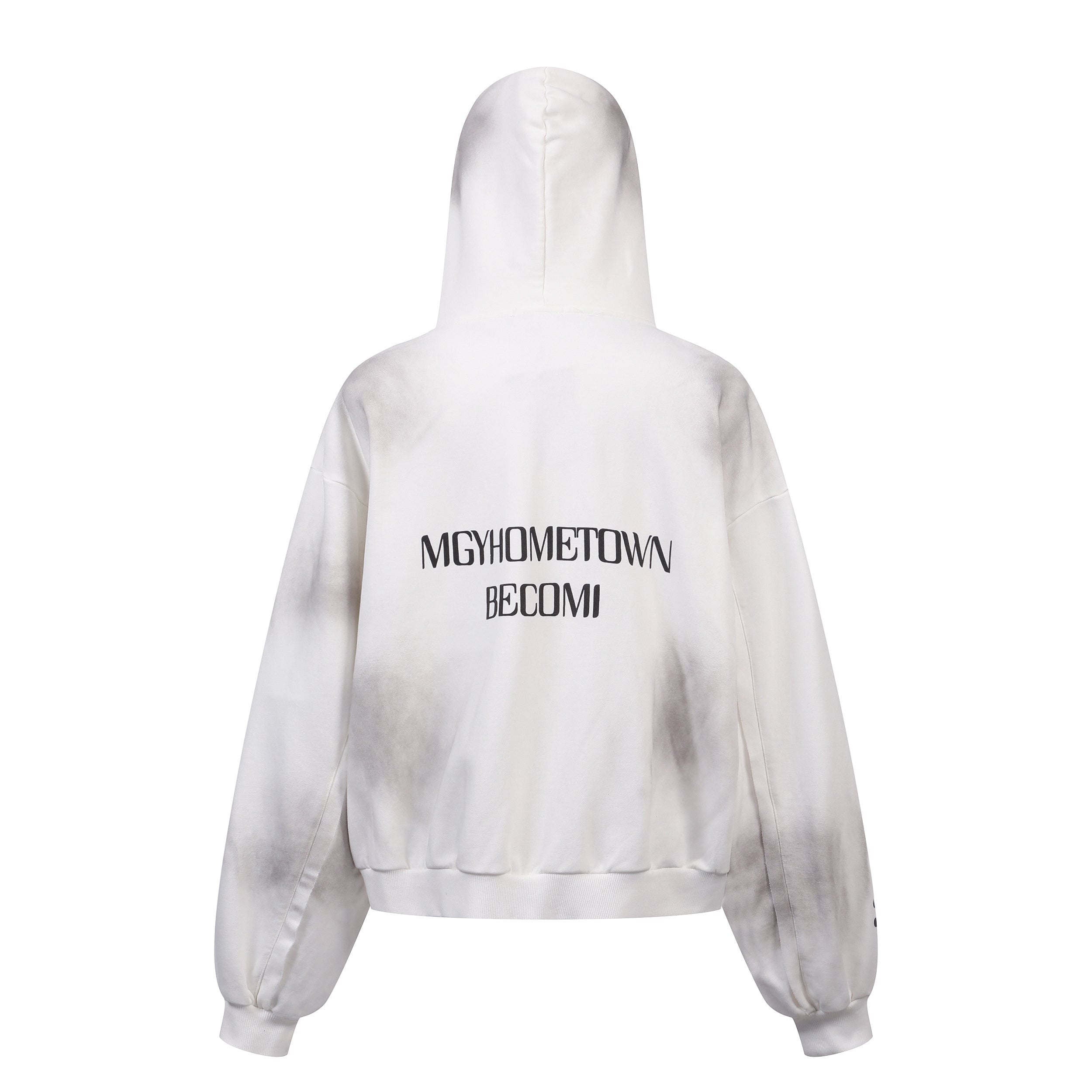 Omirad Distressed Sport Zip Hoodie | Bold Graphic Streetwear