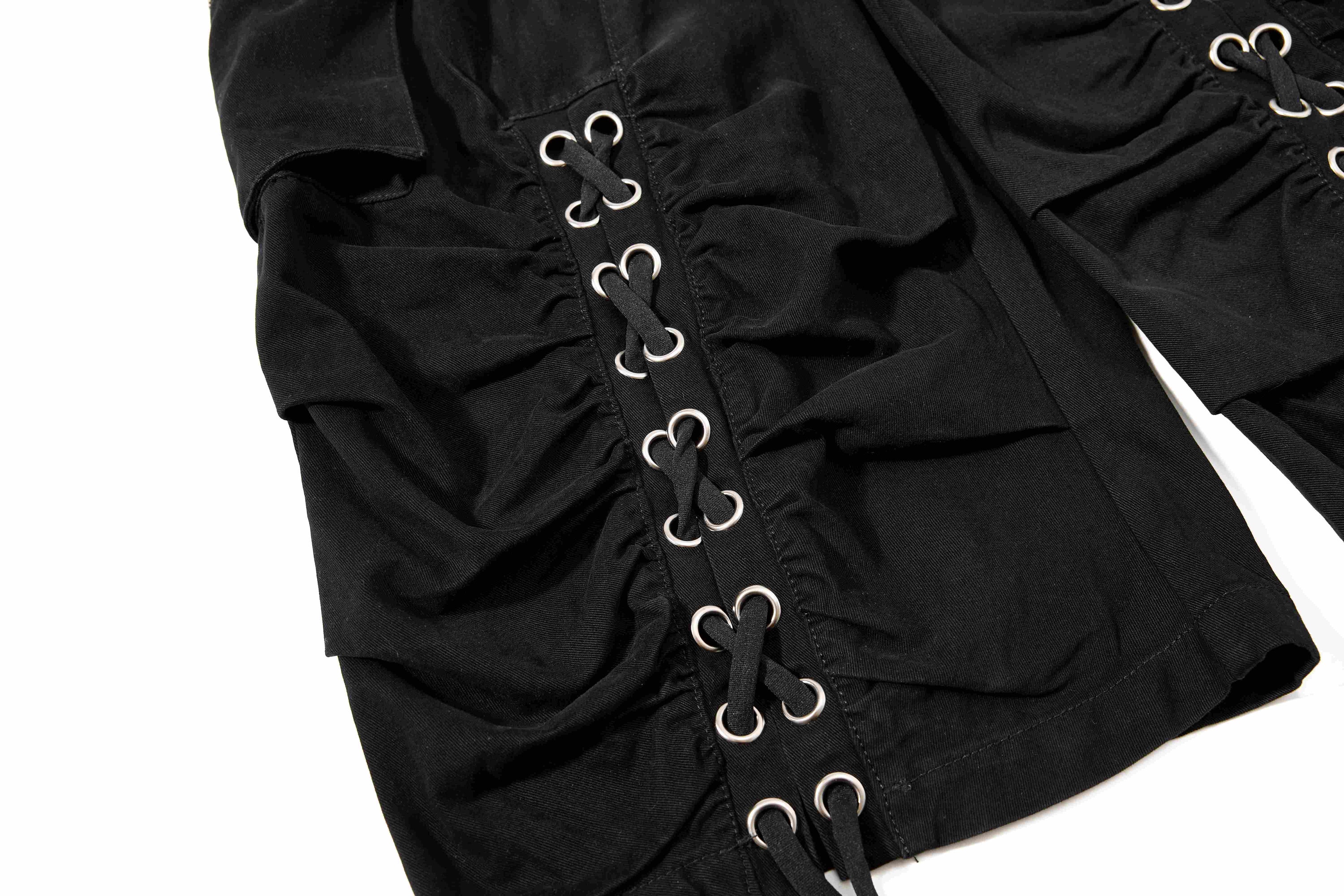 Omirad Lace-Up Utility Cargo Shorts | Y2K Streetwear