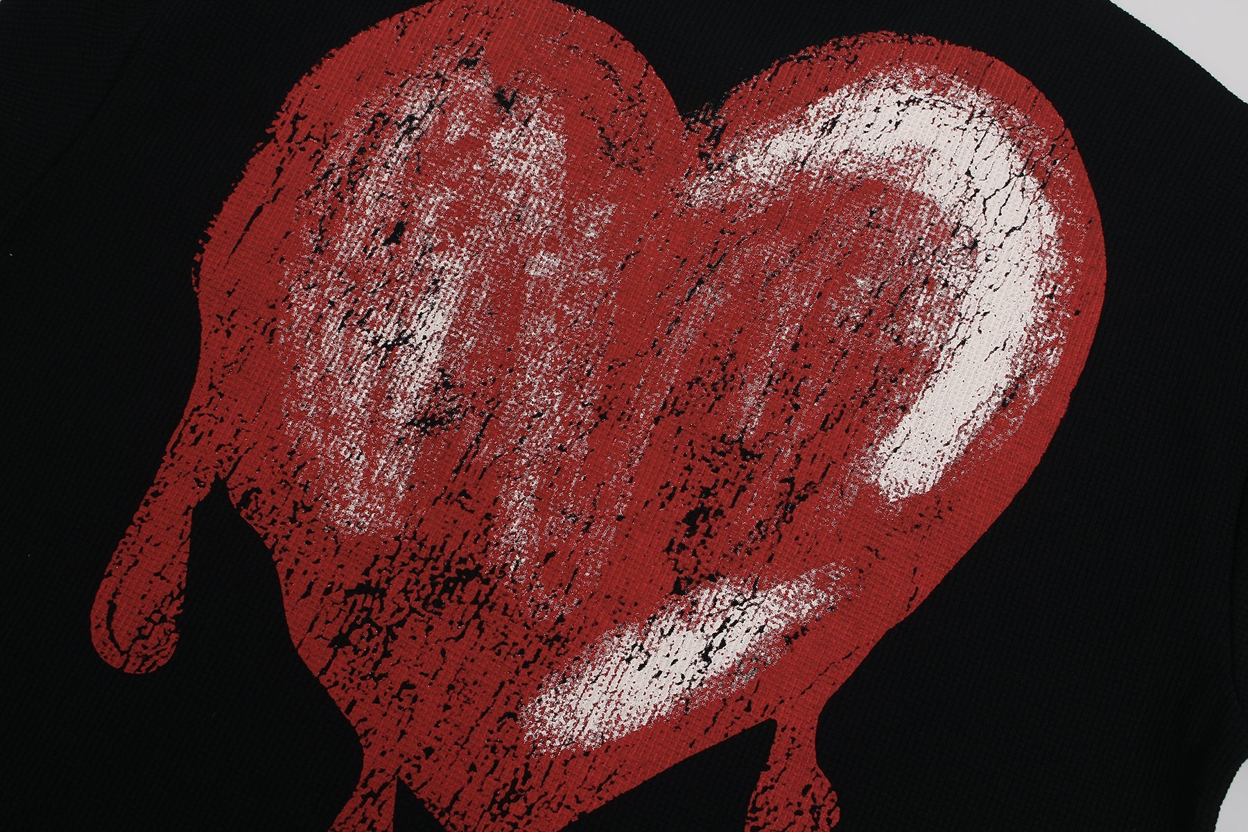 Melted Heart Ribcage Graphic Tee | Bold Streetwear T-Shirt