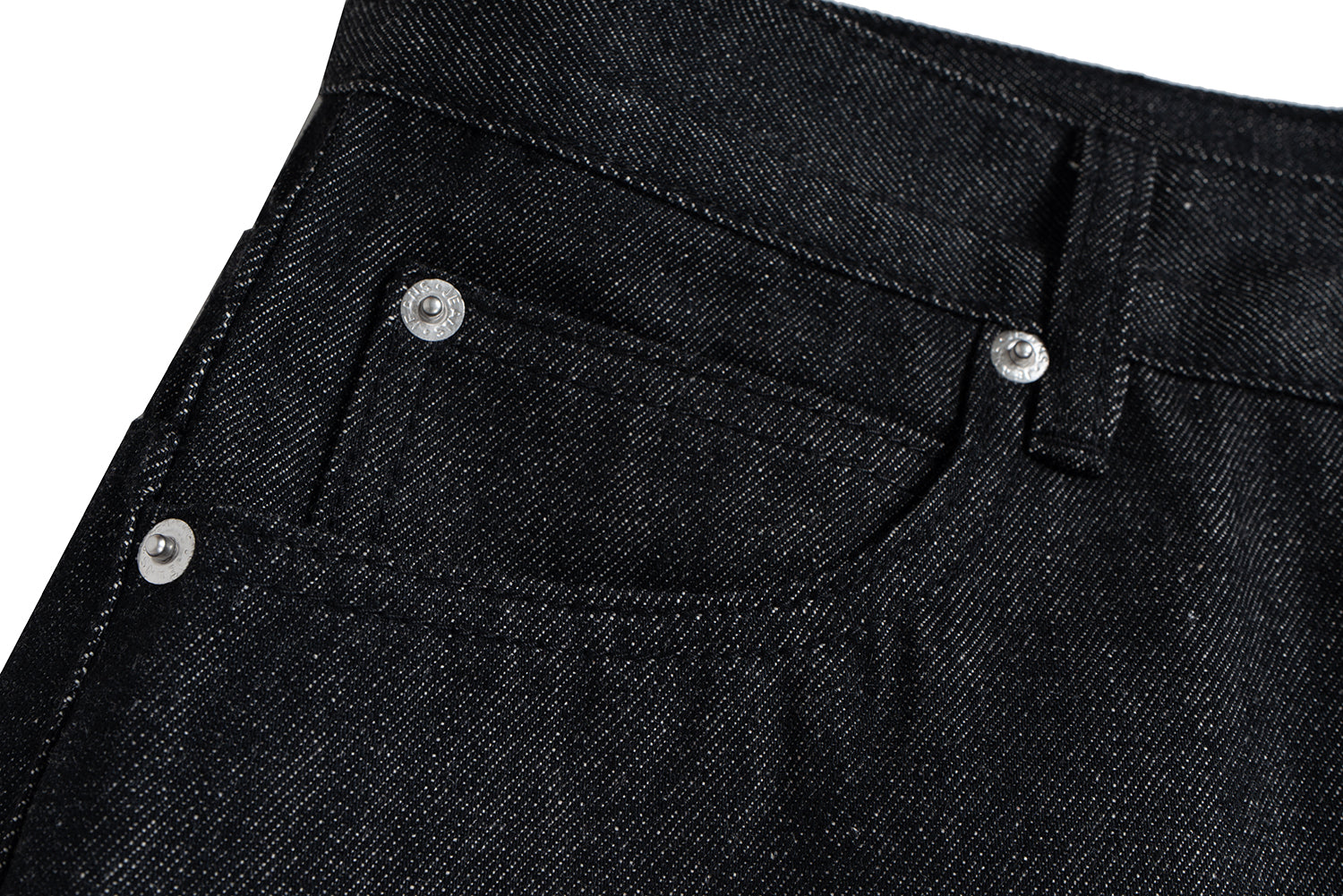 Omirad High-Rise Button Fly Wide-Leg Raw Denim Jeans