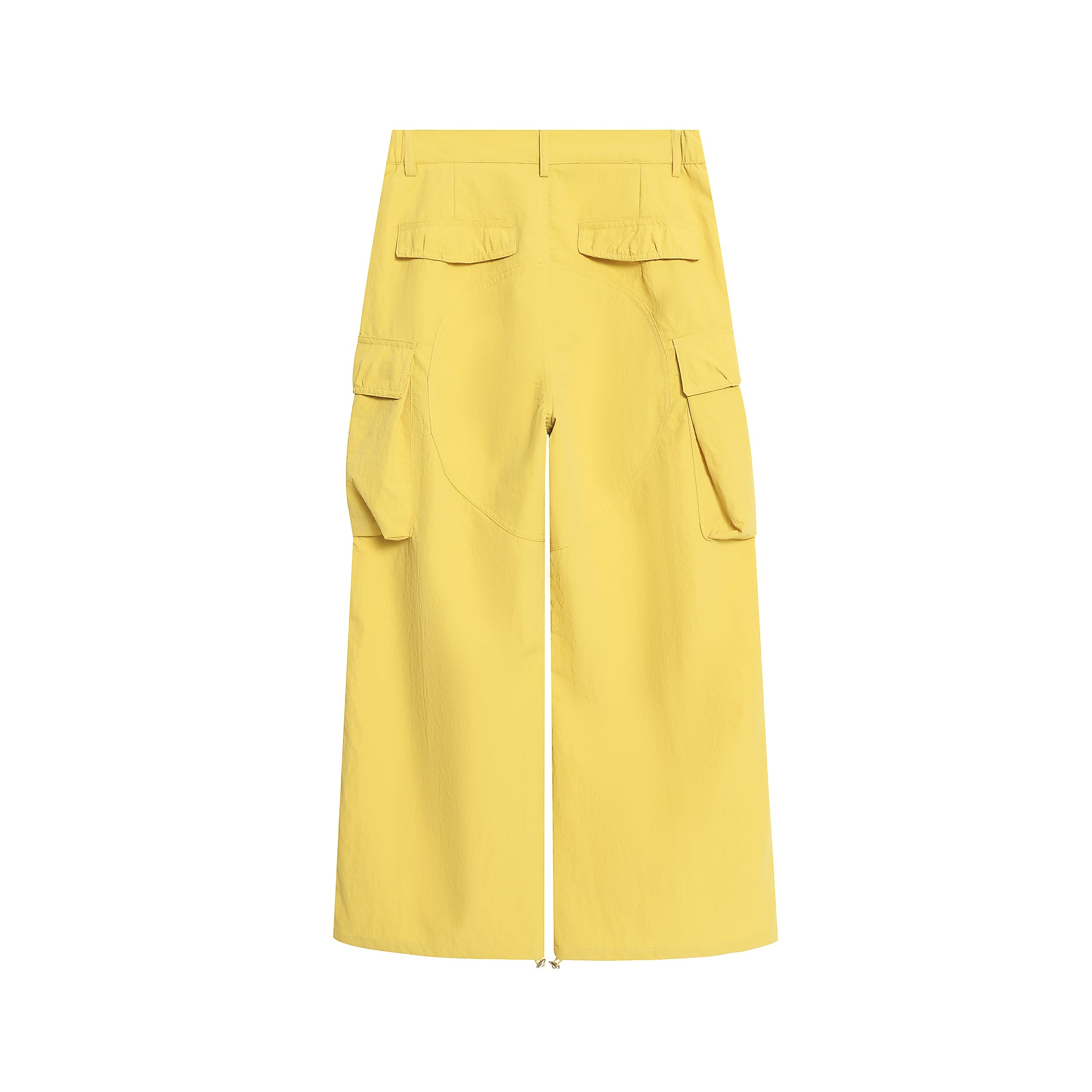 Wide-Leg Nylon Cargo Pants | Y2K Street Style