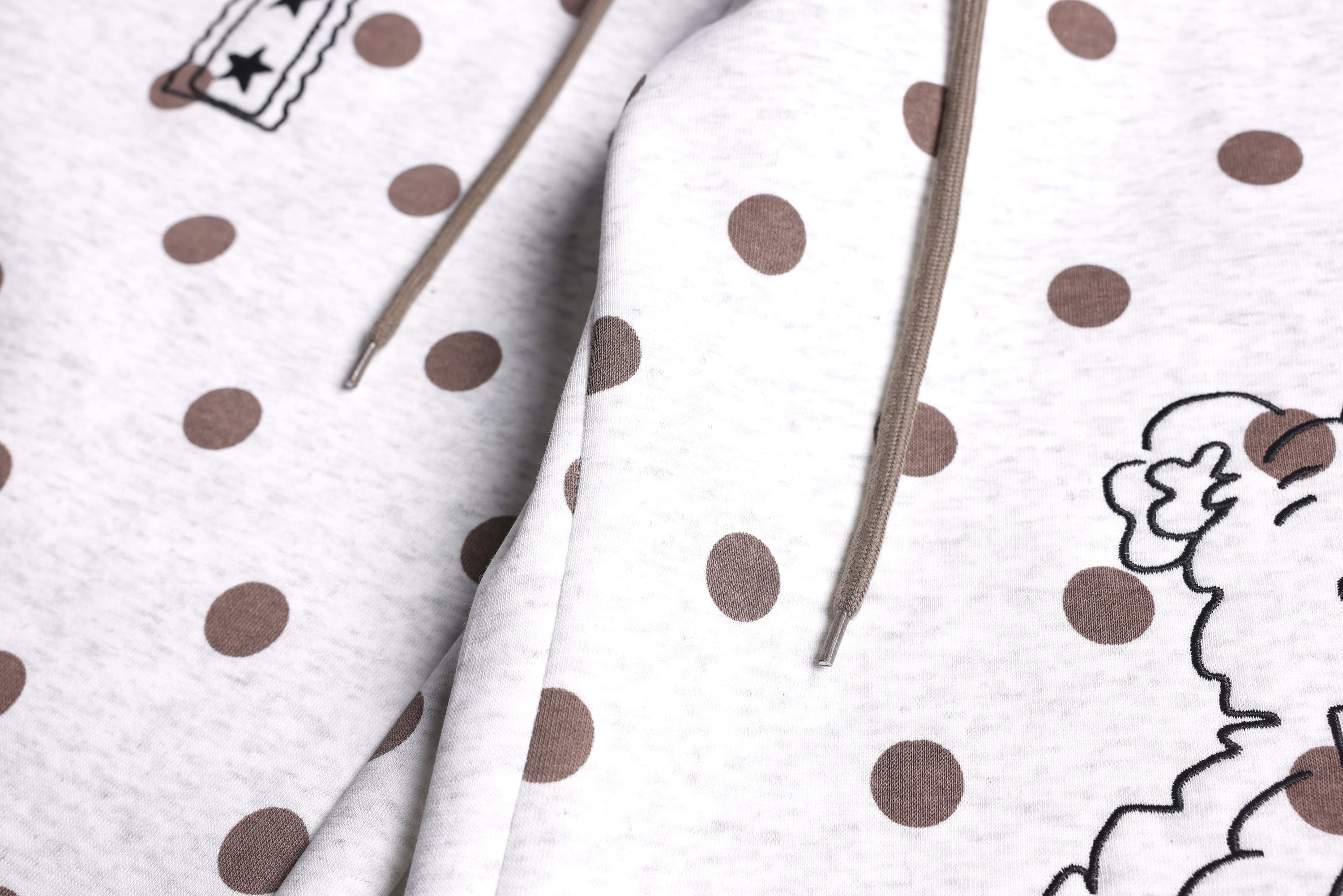 Y2K Graphic Polka Dot Wide-Leg Sweatpants | Omirad