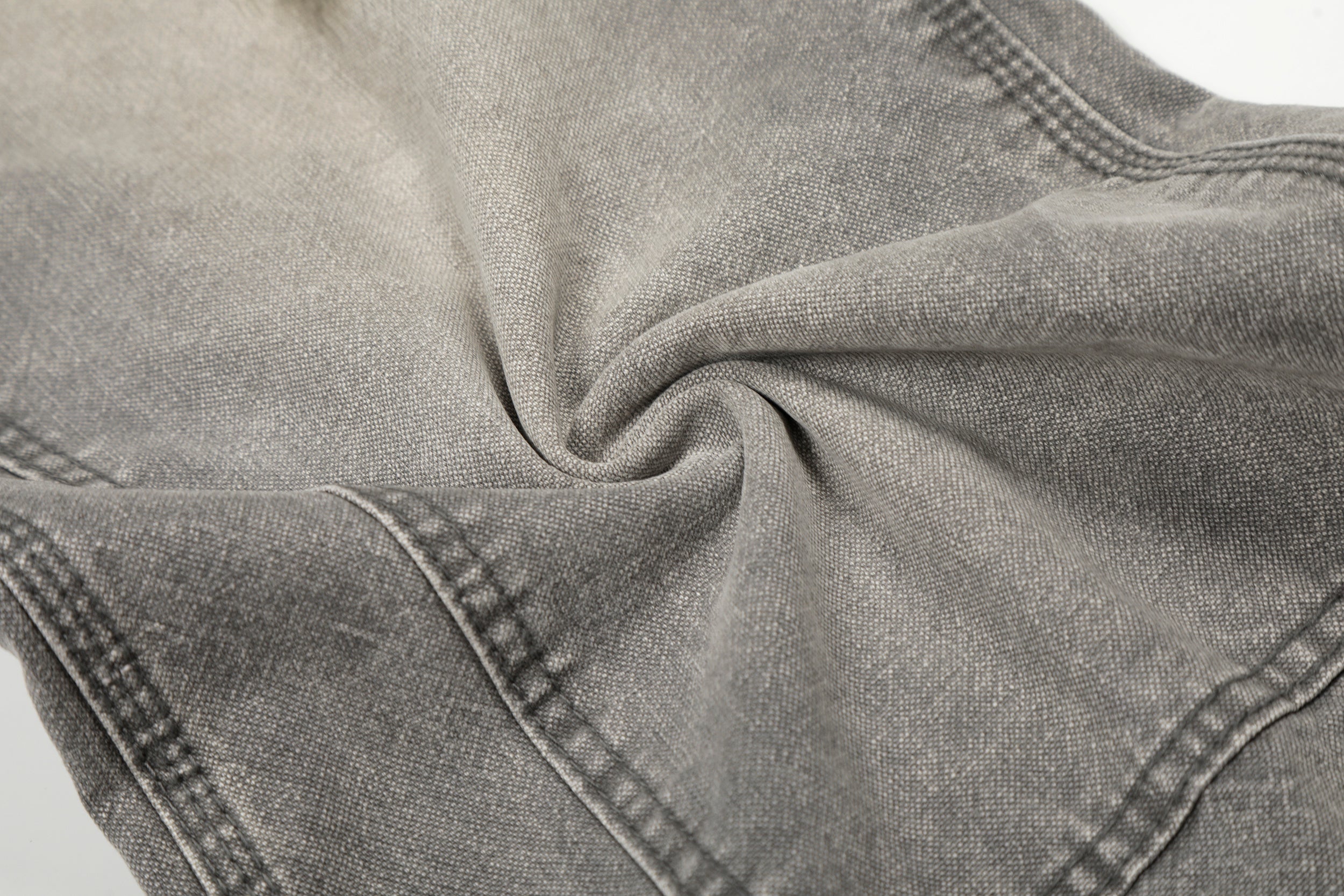 Washed Distressed Utility Carpenter Jeans | Wide Leg