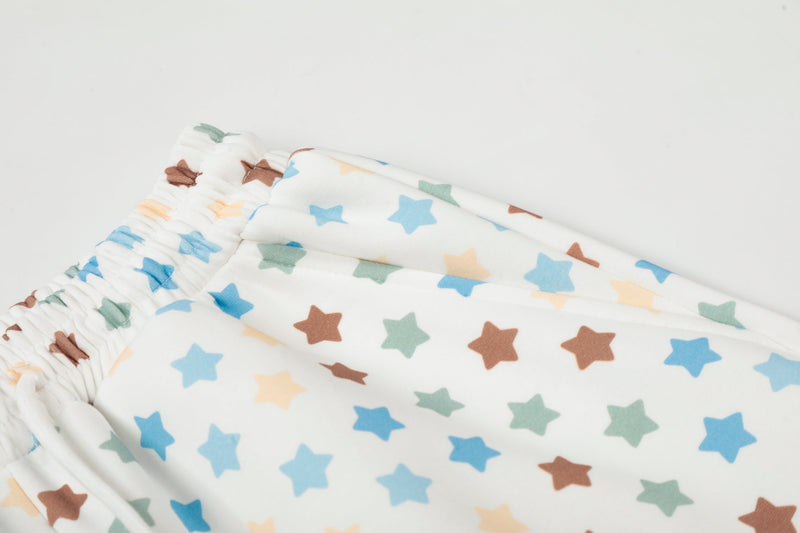 Omirad Multi-Star Wide-Leg Pants | Colorful Star Print Streetwear