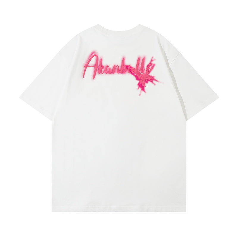 Butterfly Graffiti Oversized Graphic Tee | Streetwear