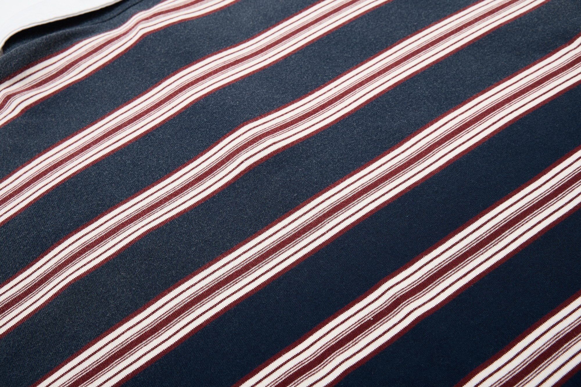 Vintage Stripe Rugby Polo Shirt | Retro 90 Graphic | Omirad
