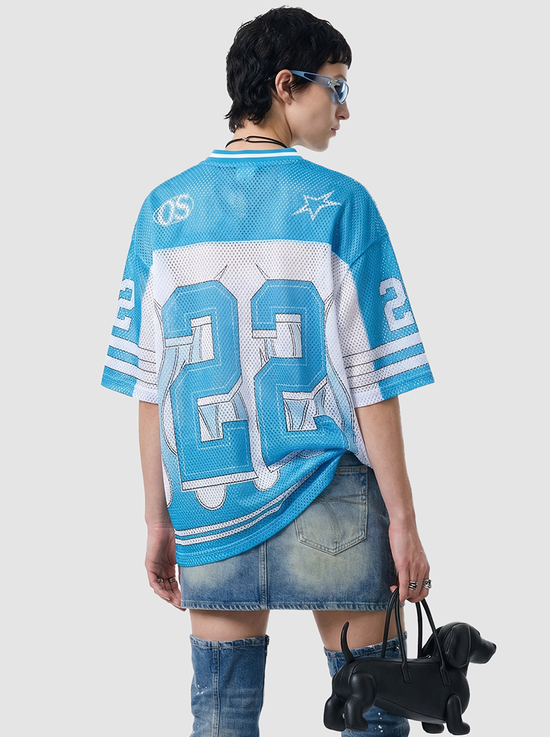 Omirad Eternity 22 Flame Mesh Jersey T-Shirt | Streetwear