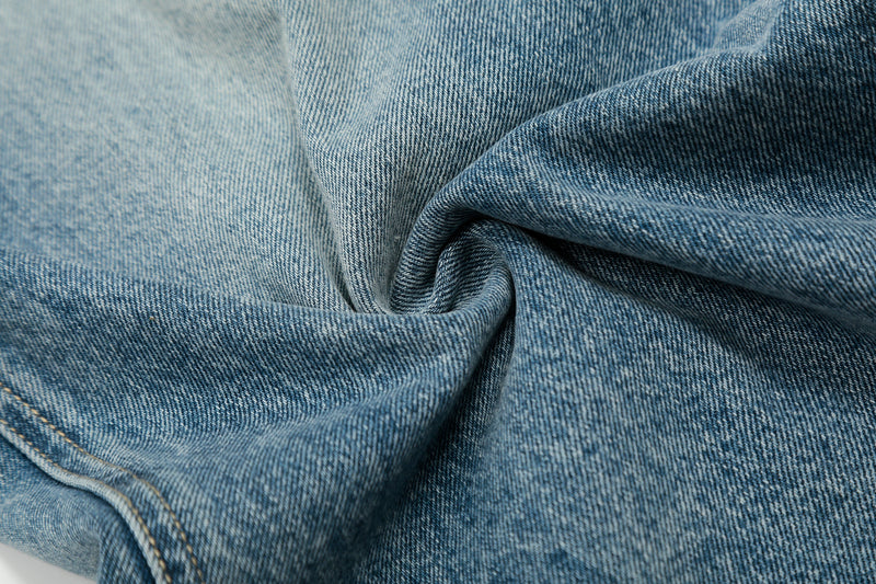 Fringe-Detail Vintage Wide-Leg Jeans | Omirad