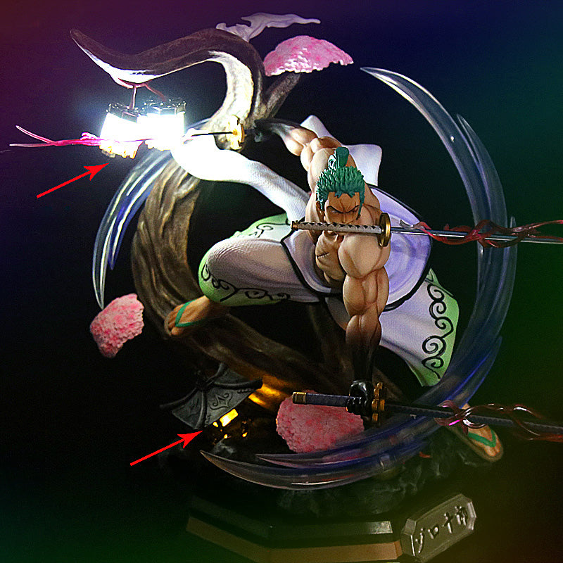 Zoro Action Figurine – 39cm with Glowing Effects | One Piece Collectible