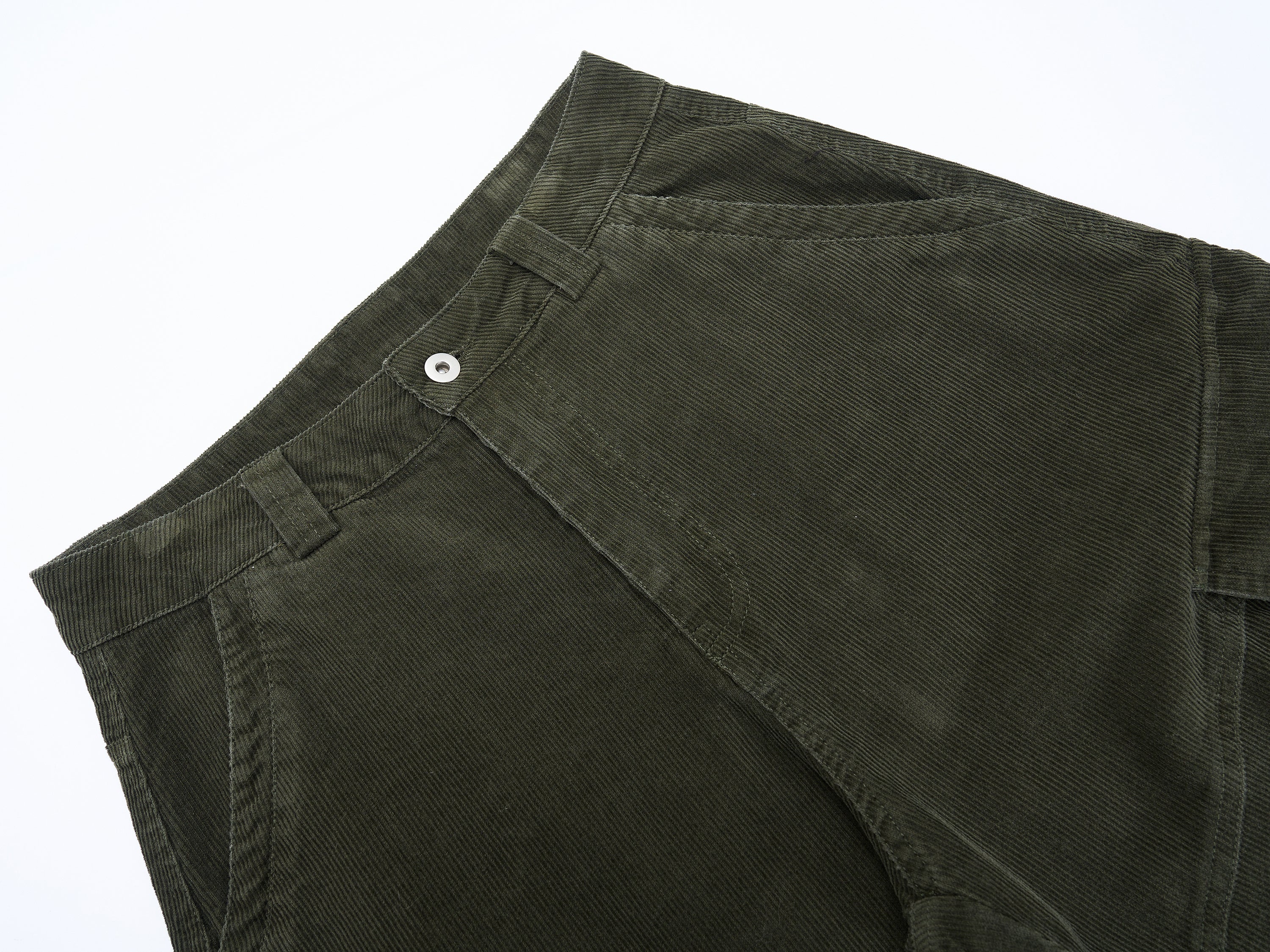Corduroy Utility Wide-Leg Cargo Pants | SEAKOFF