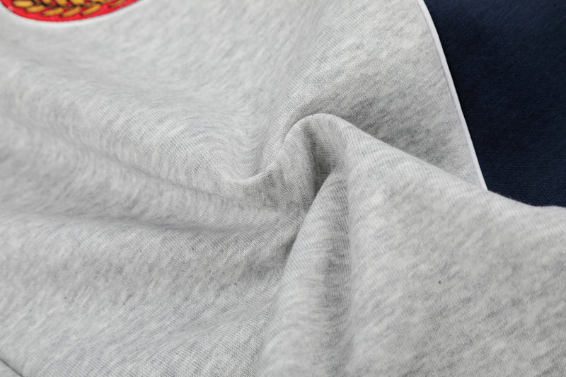 Retro Crest Panel Sweatpants | Oversized Wide Leg Streetwear