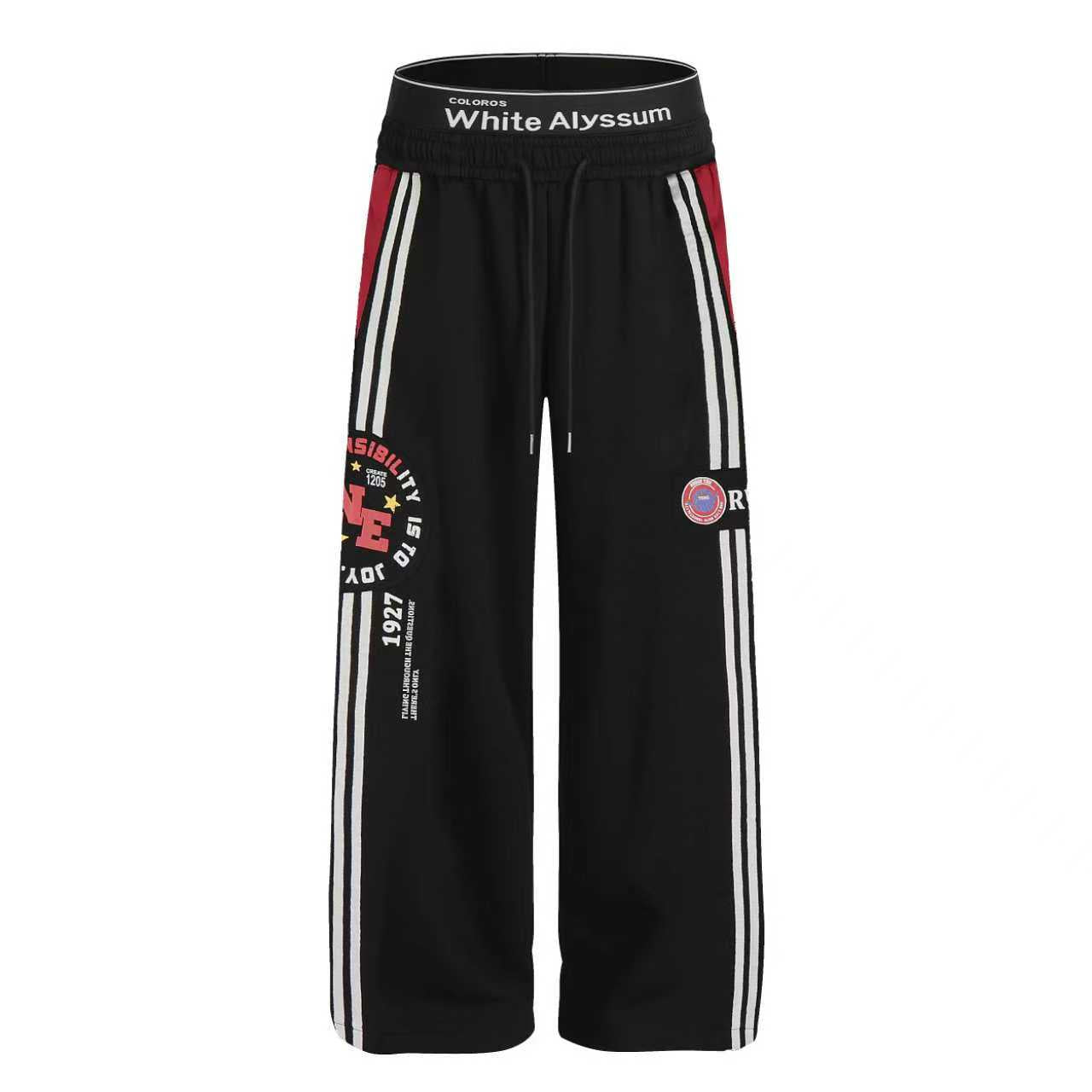 Varsity Stripe Wide-Leg Track Pants | Streetwear Sweatpants