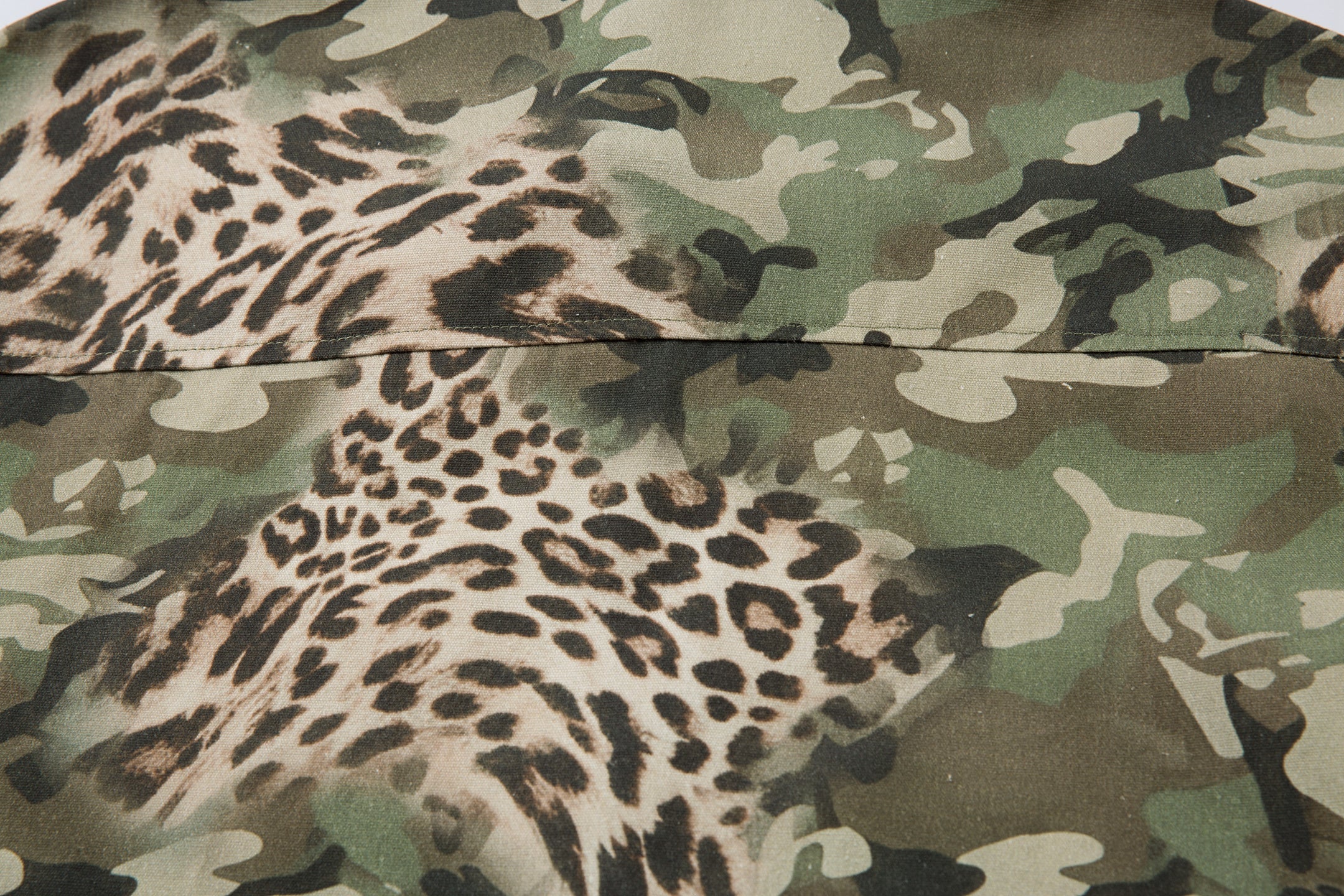 Omirad Camo Leopard Layered Short-Sleeve Shirt | SEAKOFF